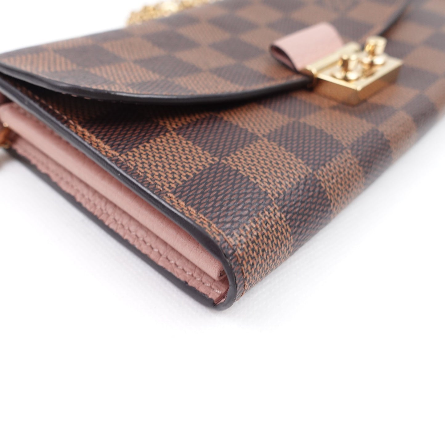 Pre-owned Louis Vuitton Croisette Damier Ebene Coated Canvas Shoulder Bag