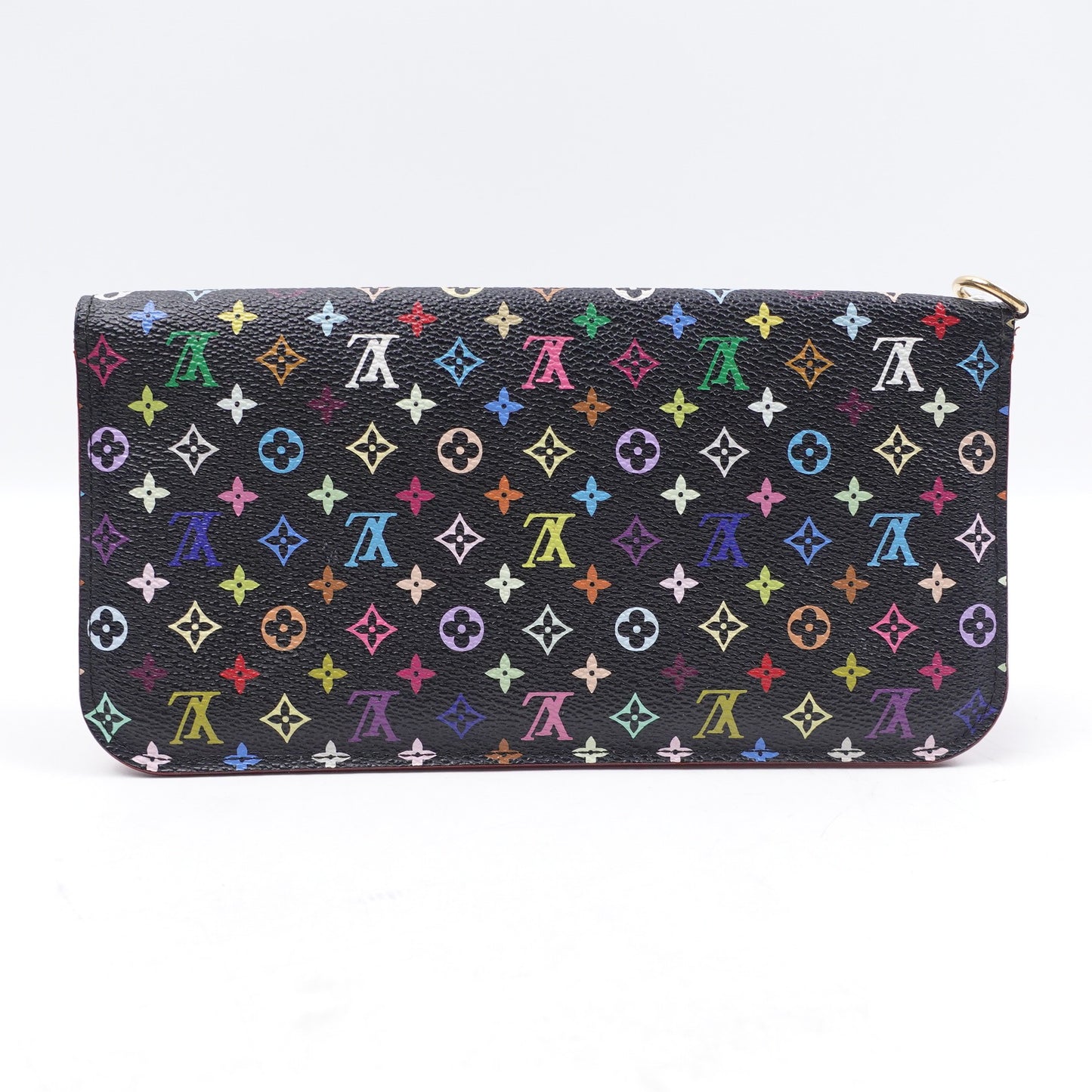 Pre-owned Louis Vuitton Insolite Black Multicolor Coated Canvas Wallet