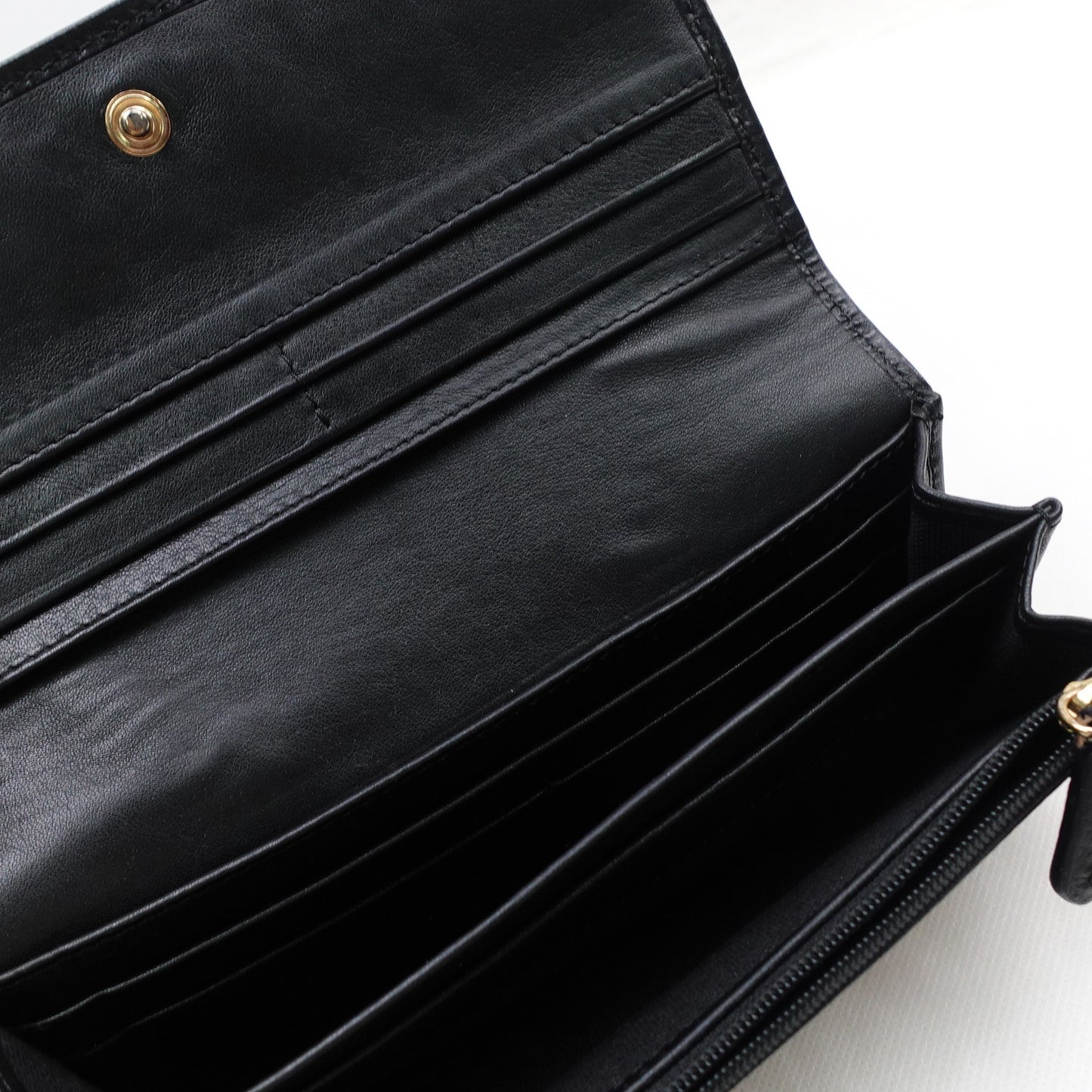 Pre-owned Burberry Black Canvas Long Wallet