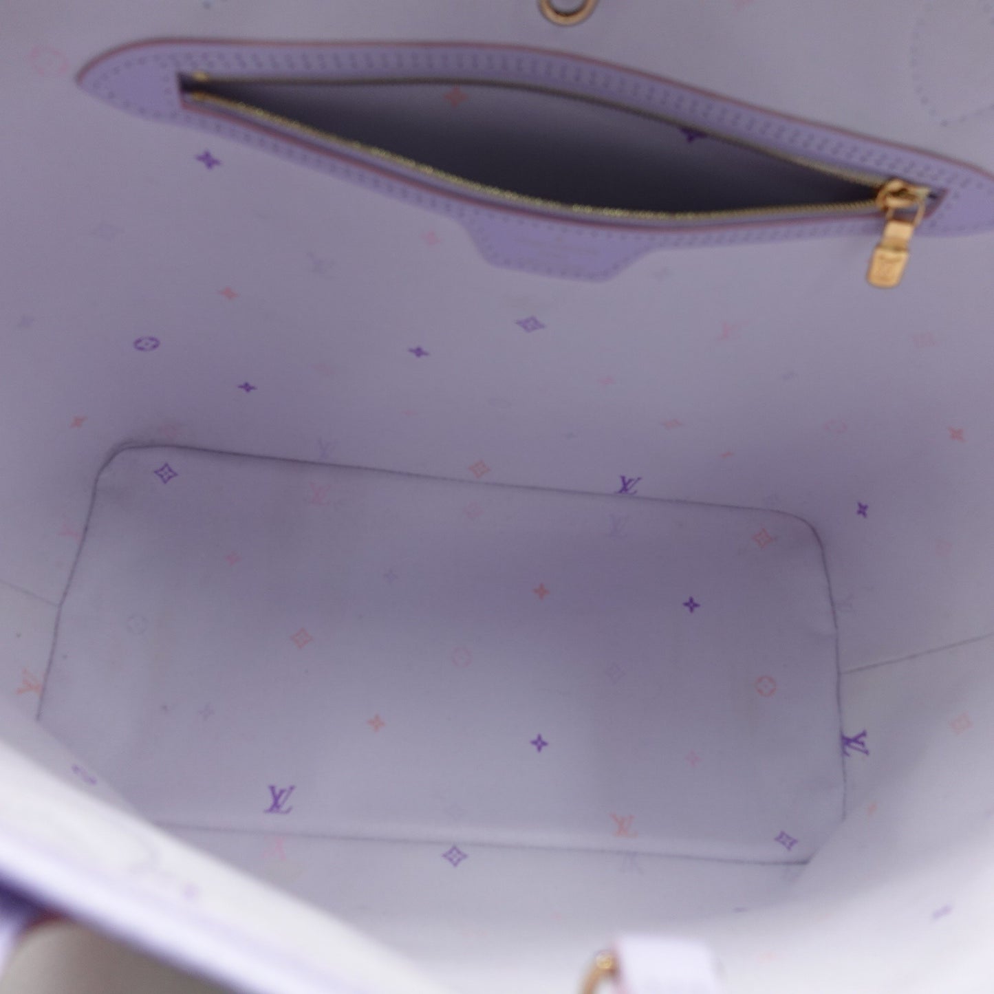 Pre-owned Louis Vuitton Neverfull Gradient Multicolor Calfskin Tote Bag