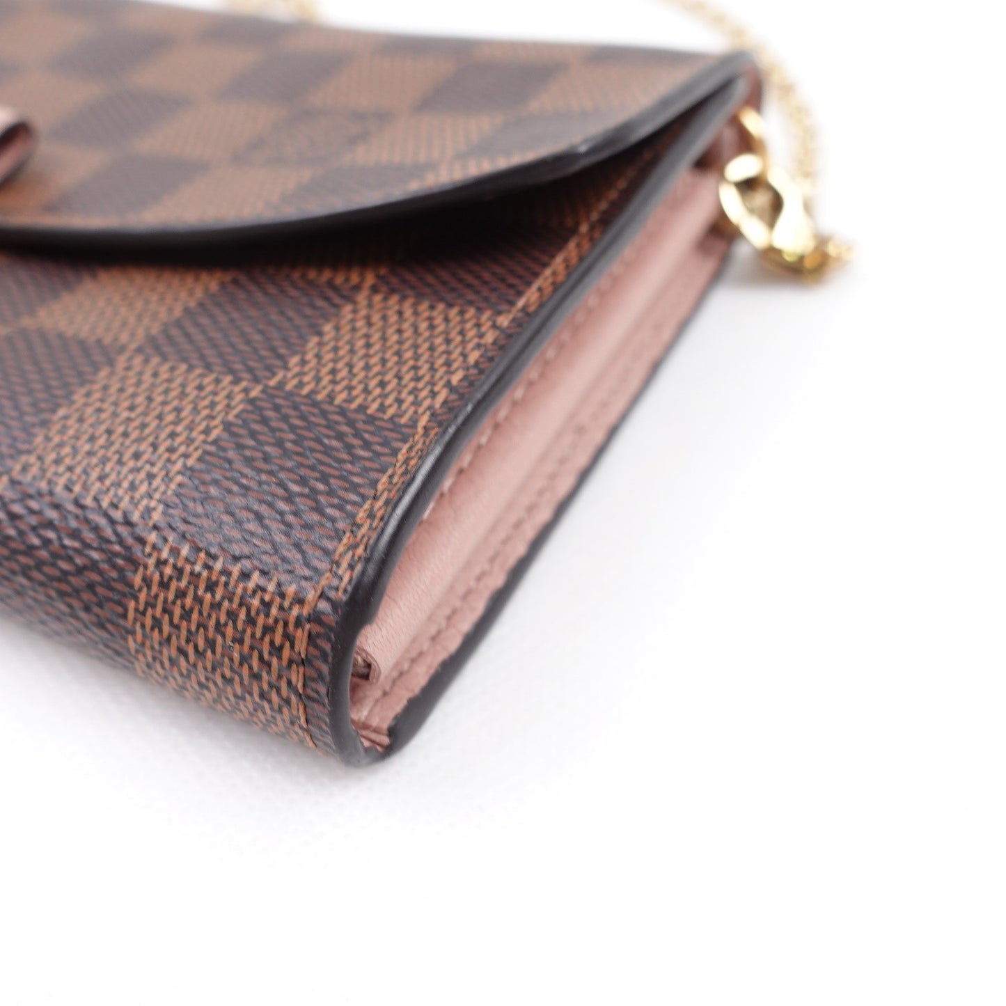 Pre-owned Louis Vuitton Croisette Damier Ebene Coated Canvas Shoulder Bag