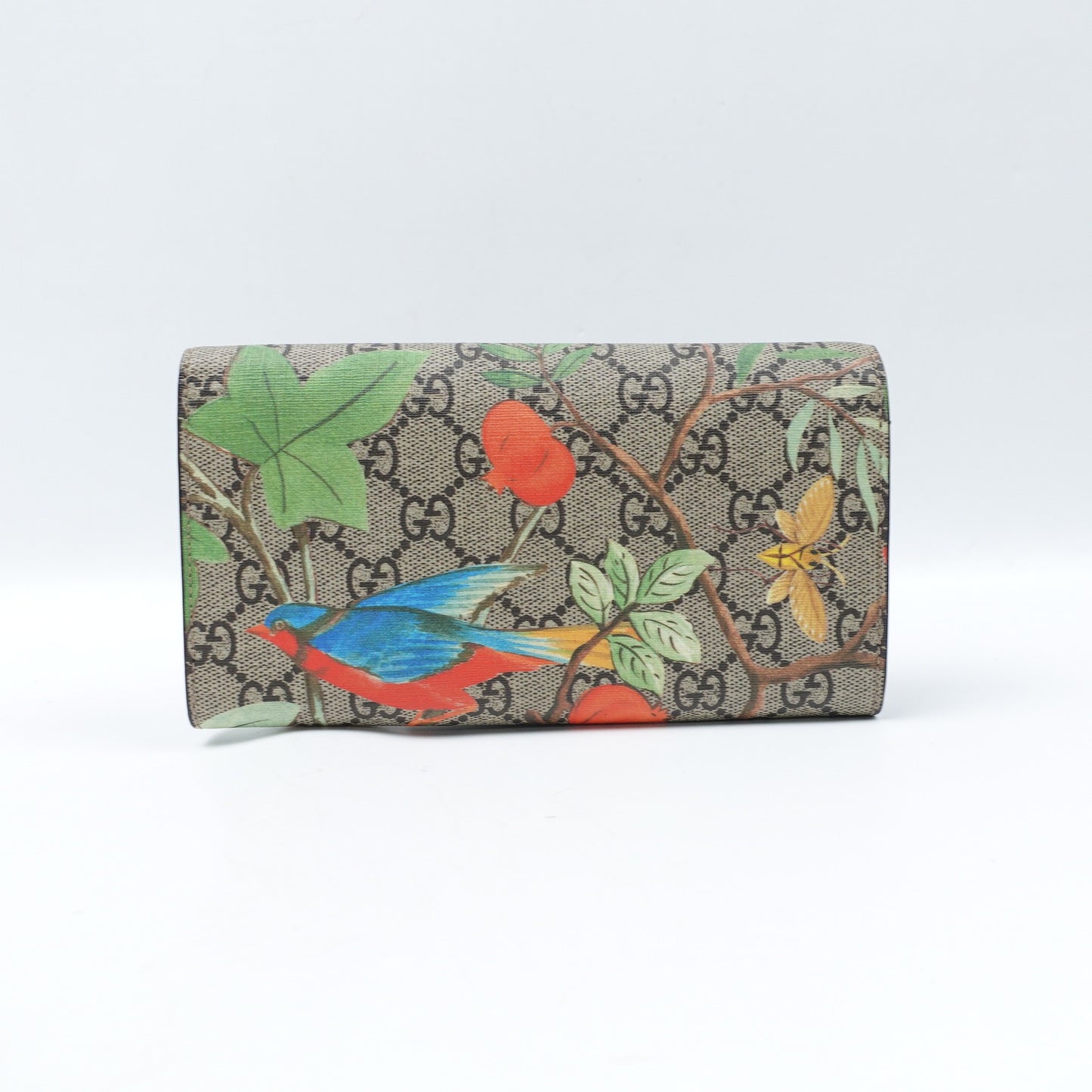 Pre-owned Gucci Brown Coated Canvas Long Wallet