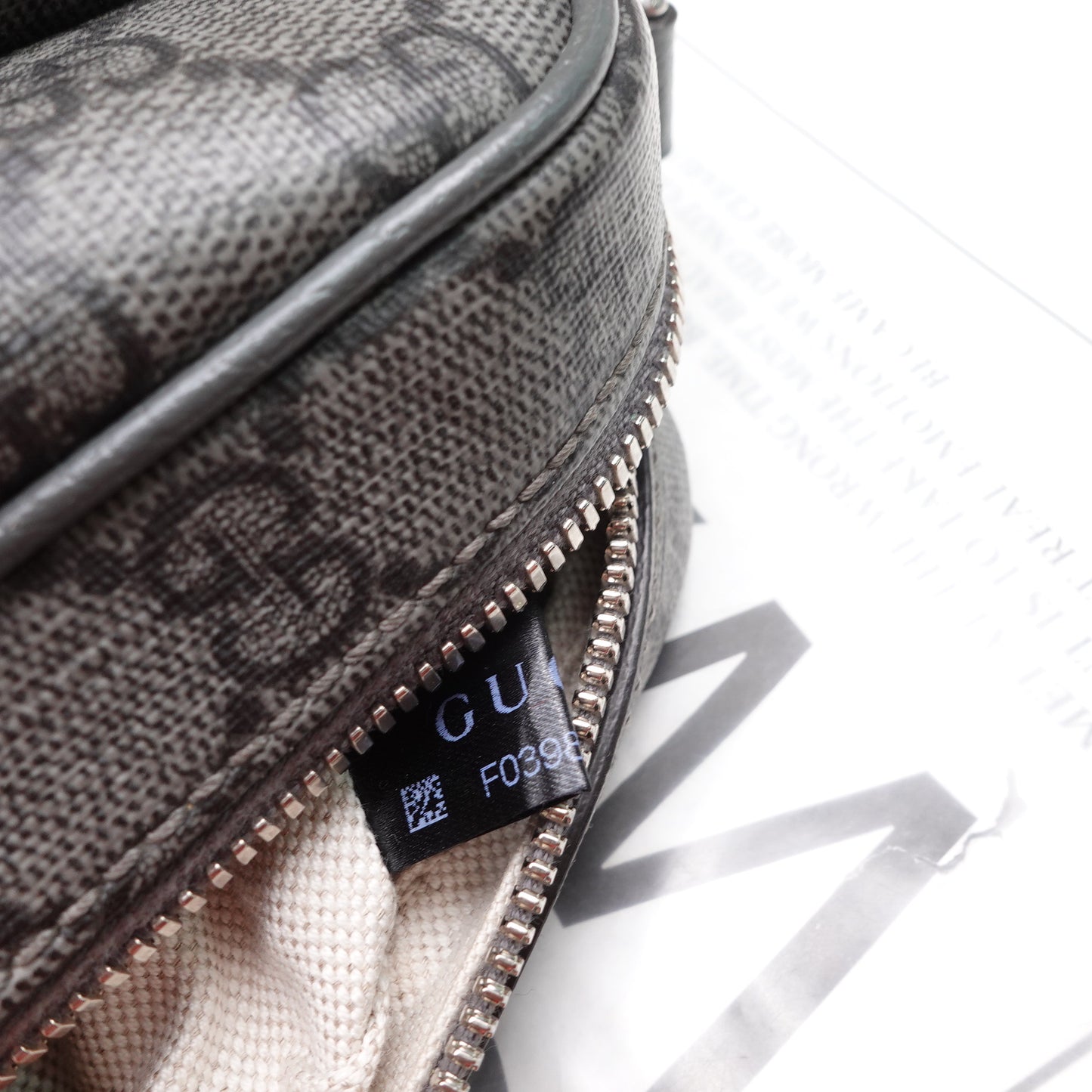 Pre-owned Gucci Ophidia Grey Coated Canvas Cross Body Bag