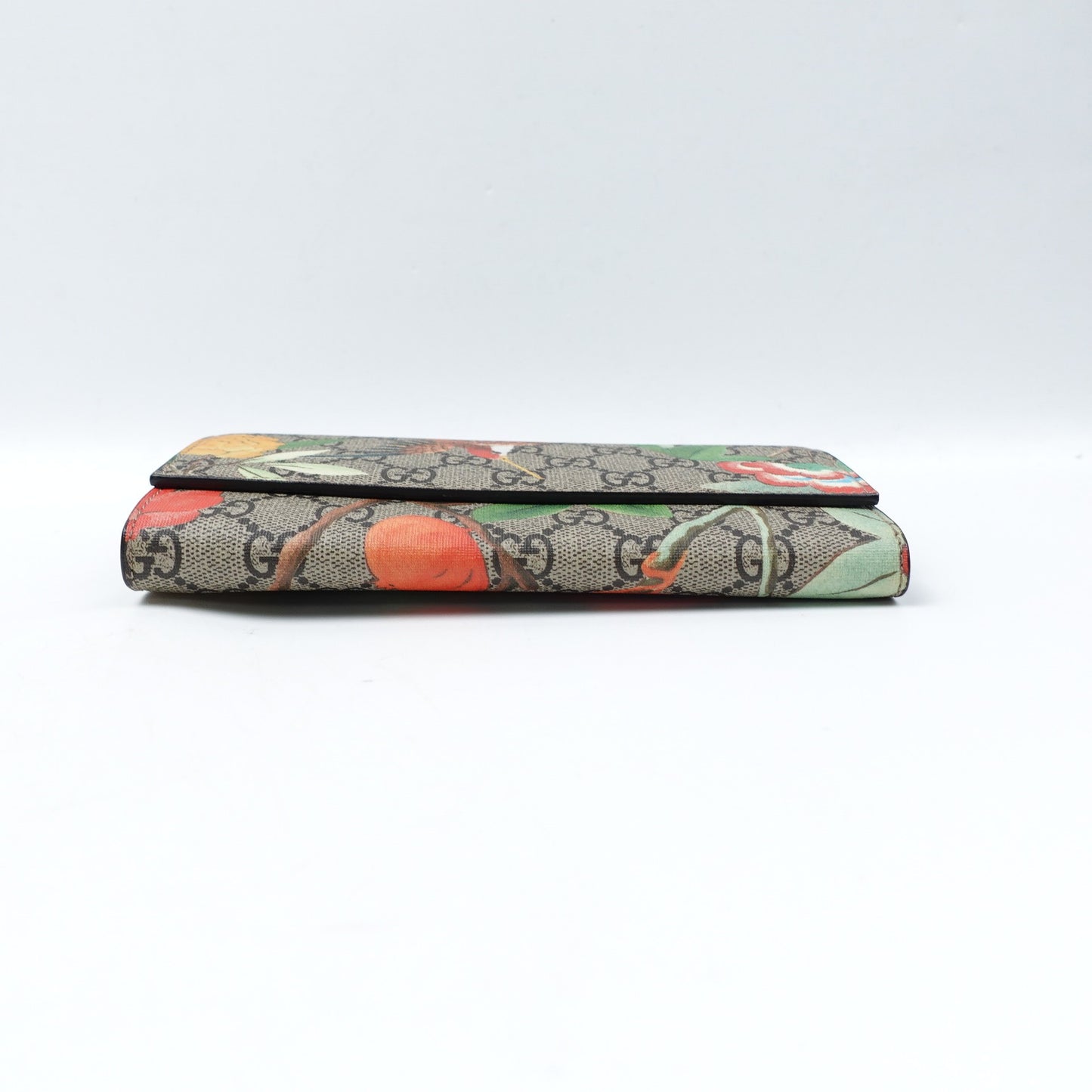 Pre-owned Gucci Brown Coated Canvas Long Wallet