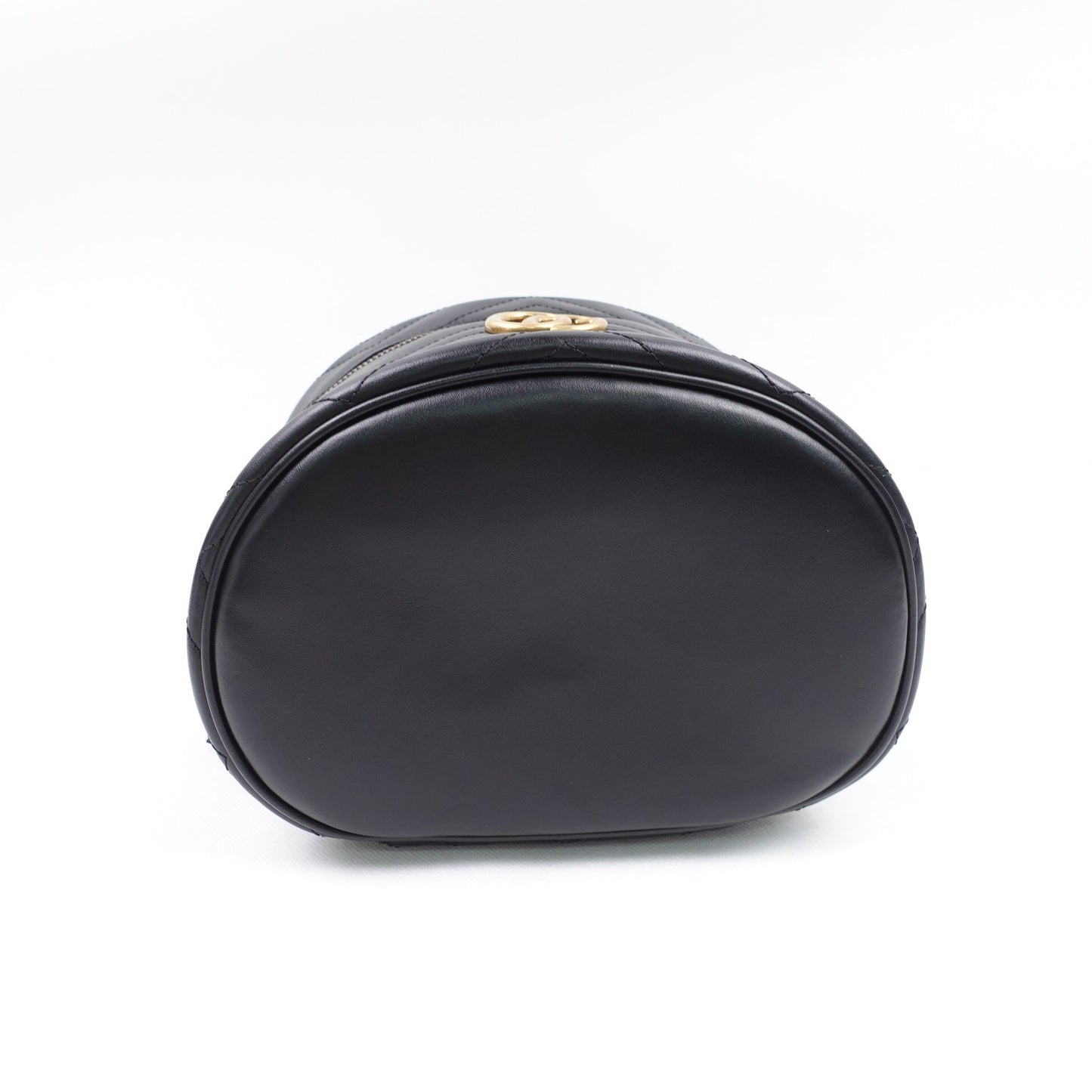 Pre-owned Gucci GG Marmont Black Calfskin Hand Bag
