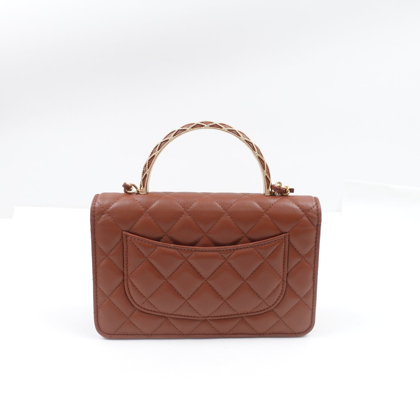 Pre-owned Chanel Brown Lambskin Shoulder Bag