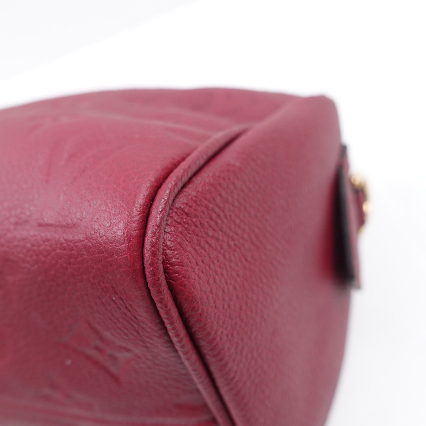 Pre-owned Louis Vuitton Speedy 20 Red Calfskin Shoulder Bag