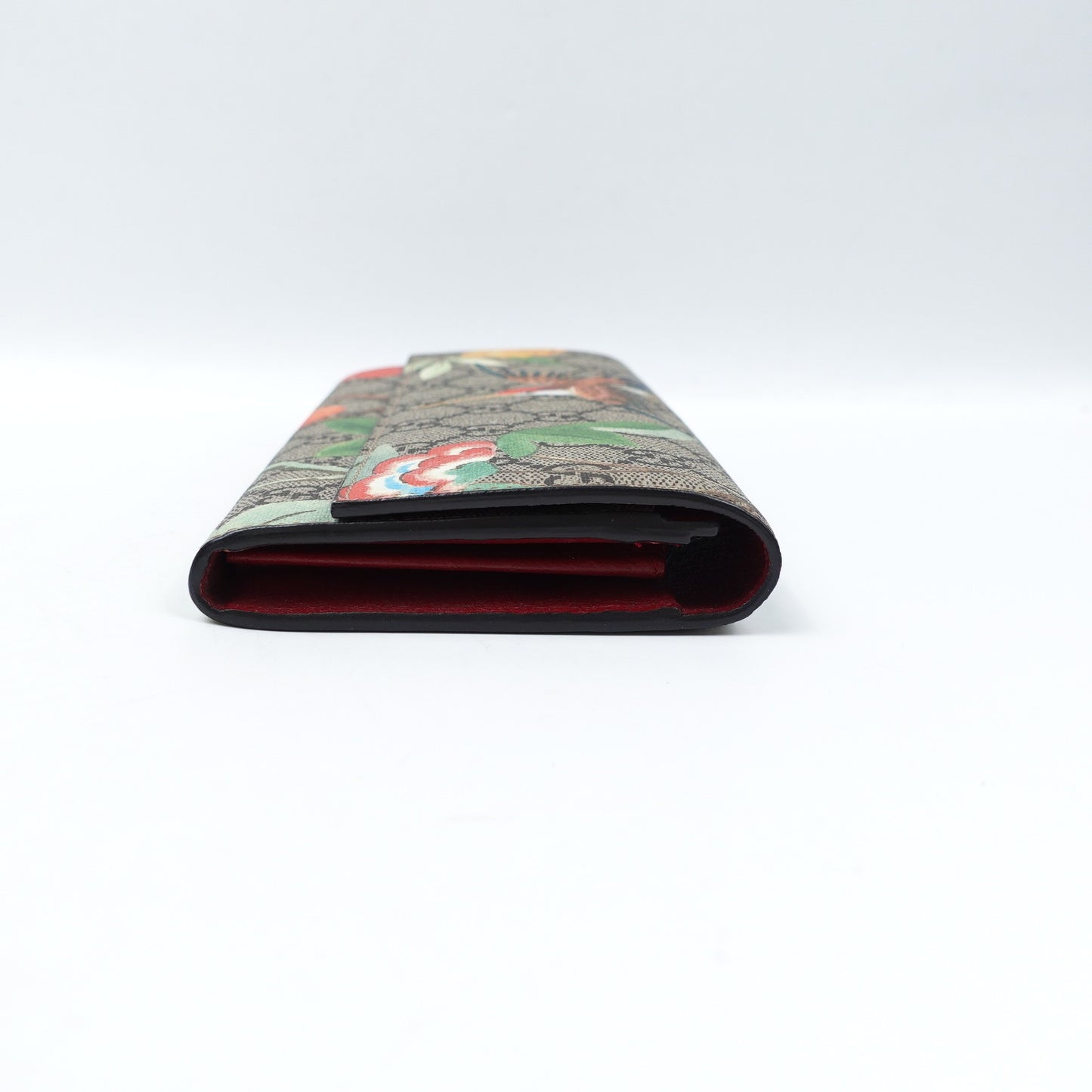 Pre-owned Gucci Brown Coated Canvas Long Wallet