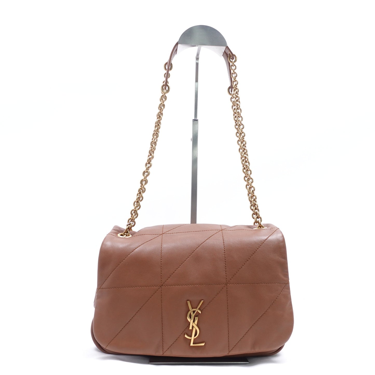 Pre-owned Saint Laurent Jamie Brown Lambskin Shoulder Bag T10305903