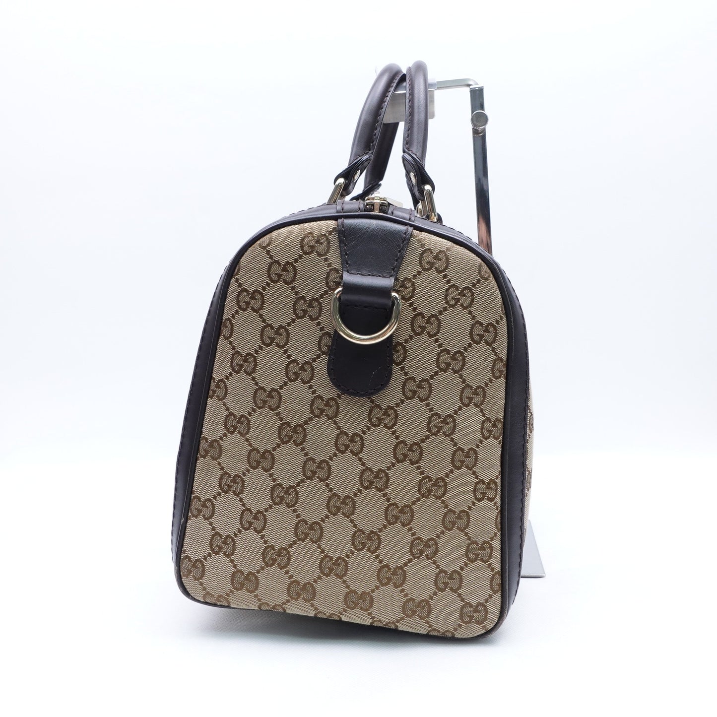 Pre-owned GUCCI Boston Canvas Shoulder Bag