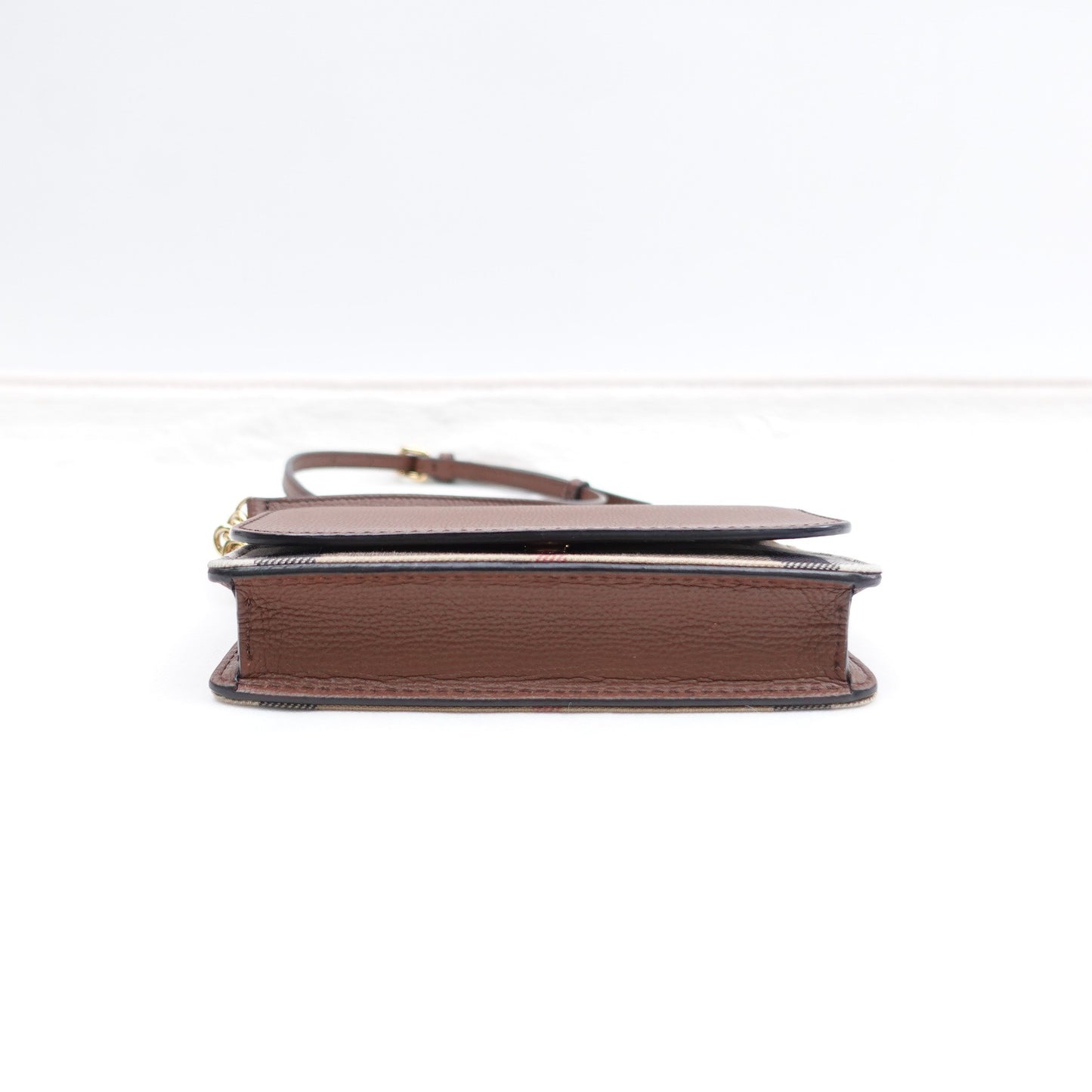 Pre-owned Burberry Brown Calfskin Shoulder Bag T10294059