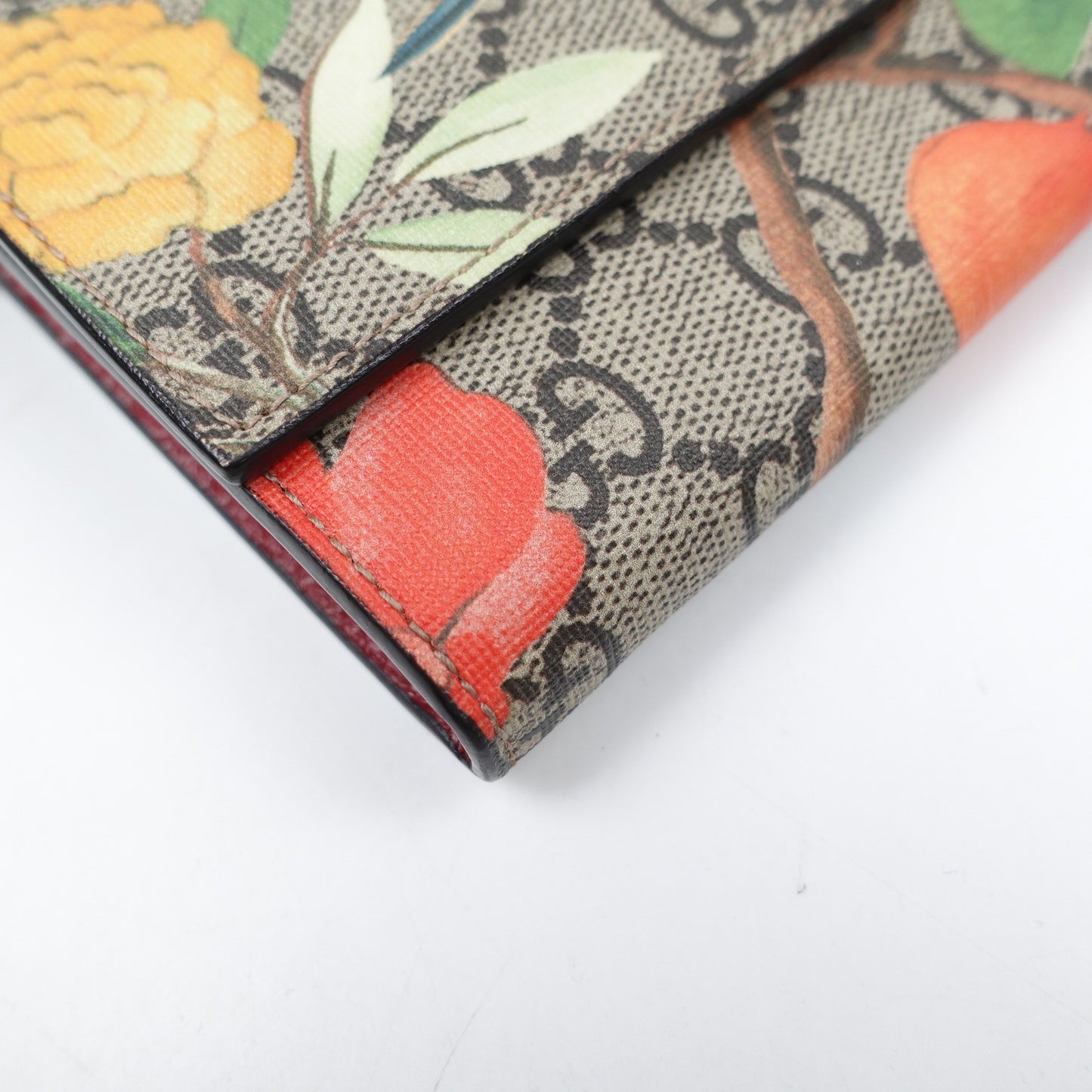 Pre-owned Gucci Brown Coated Canvas Long Wallet