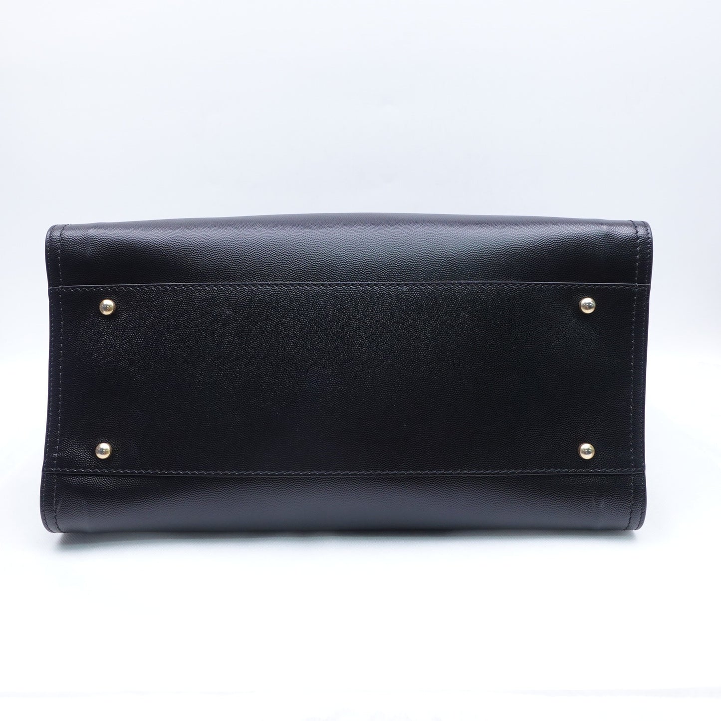 Pre-owned Chanel DeauVille Black Calfskin Tote Bag