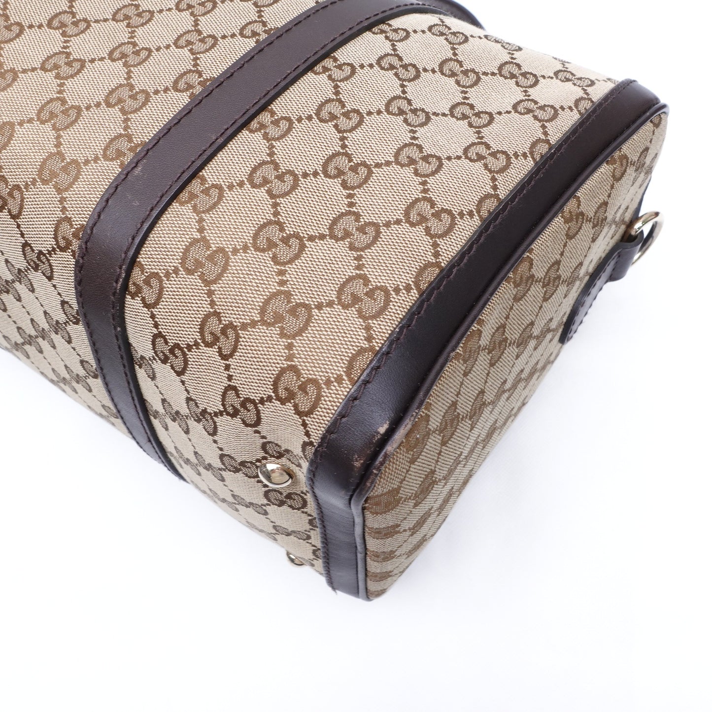 Pre-owned GUCCI Boston Canvas Shoulder Bag