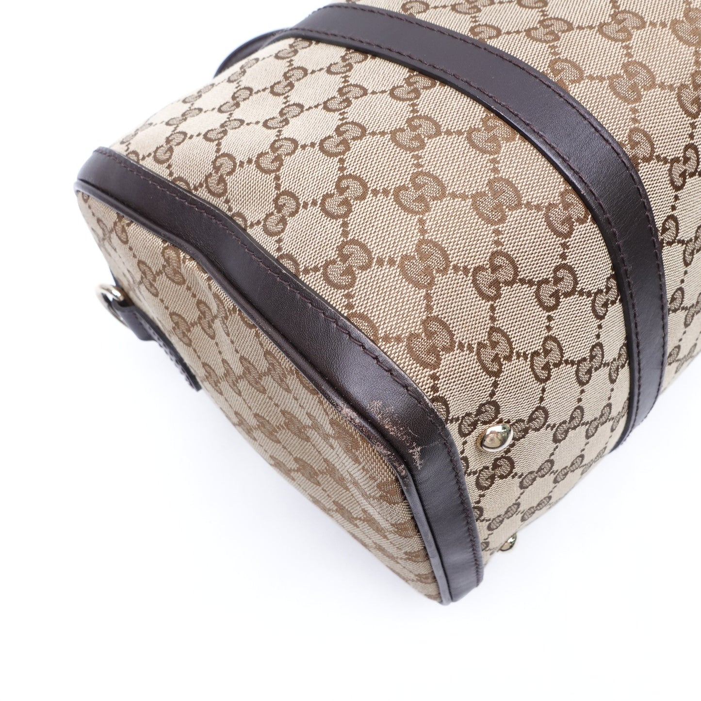 Pre-owned GUCCI Boston Canvas Shoulder Bag