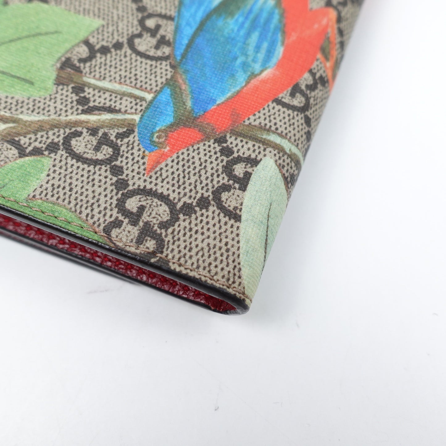 Pre-owned Gucci Brown Coated Canvas Long Wallet