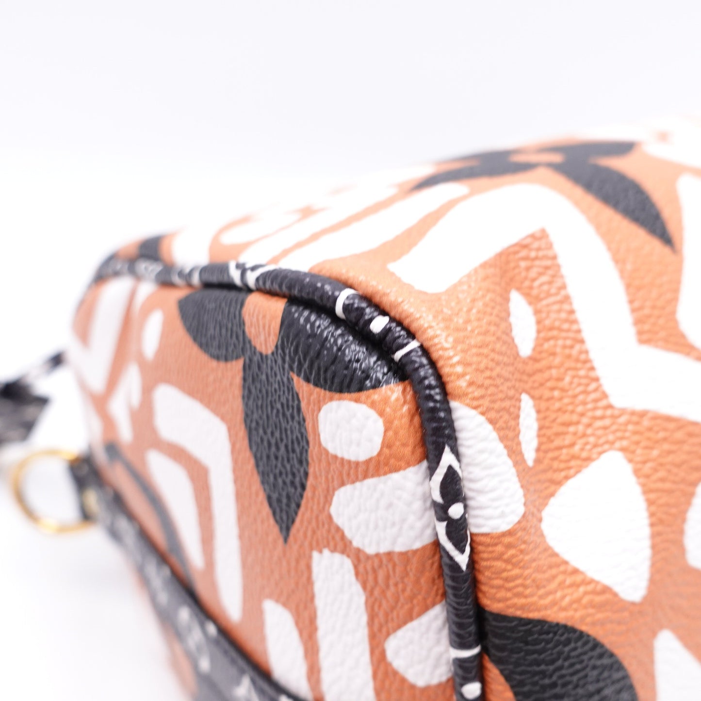 Pre-owned Louis Vuitton Speedy 25 White&Brown Coated Canvas Shoulder Bag