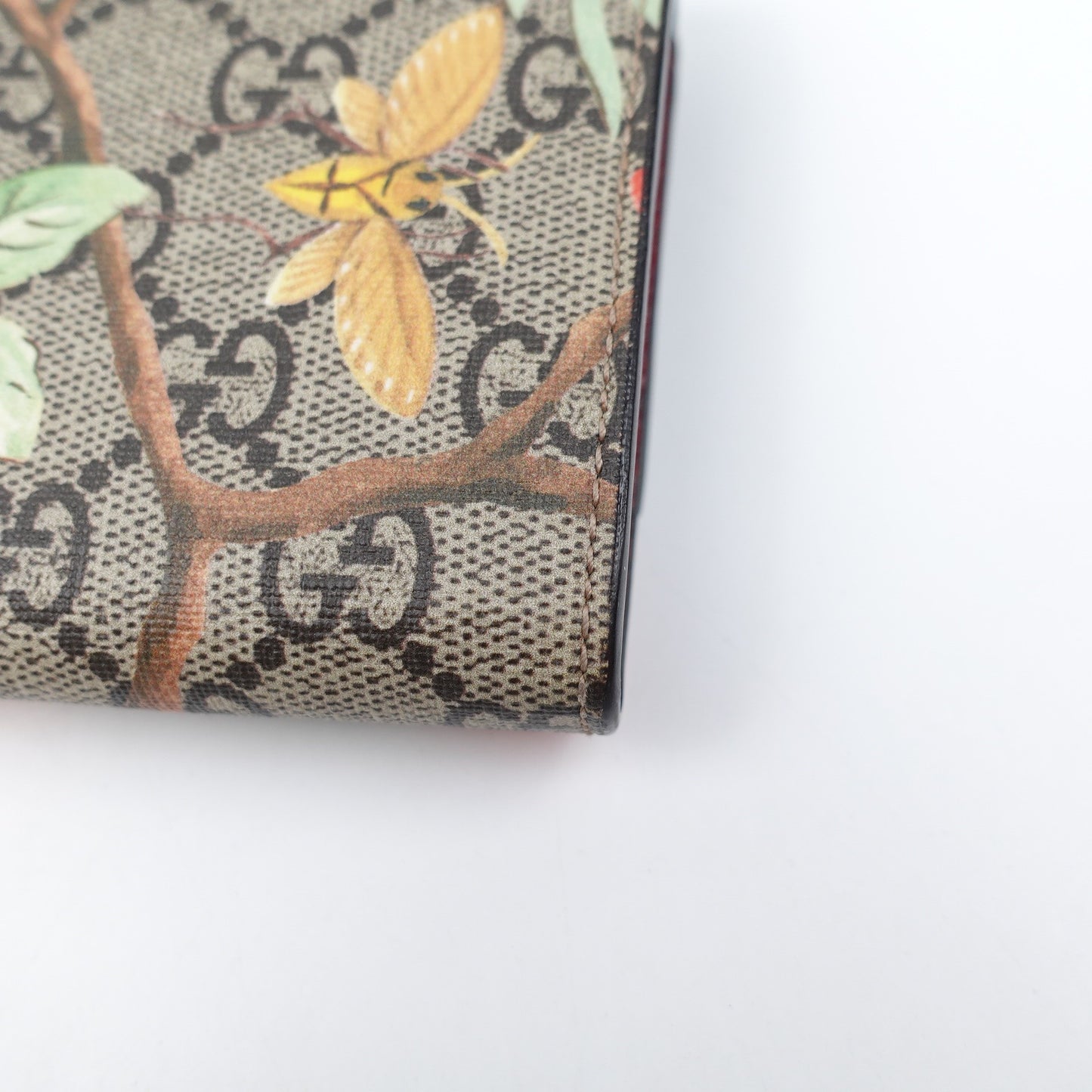 Pre-owned Gucci Brown Coated Canvas Long Wallet