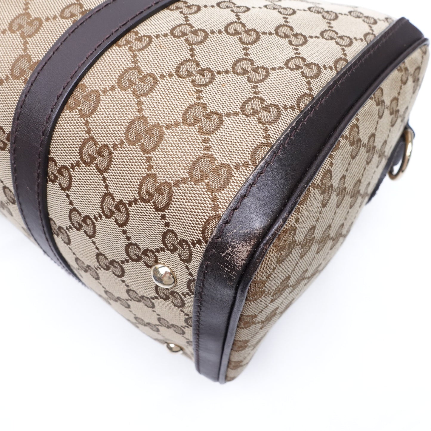 Pre-owned GUCCI Boston Canvas Shoulder Bag