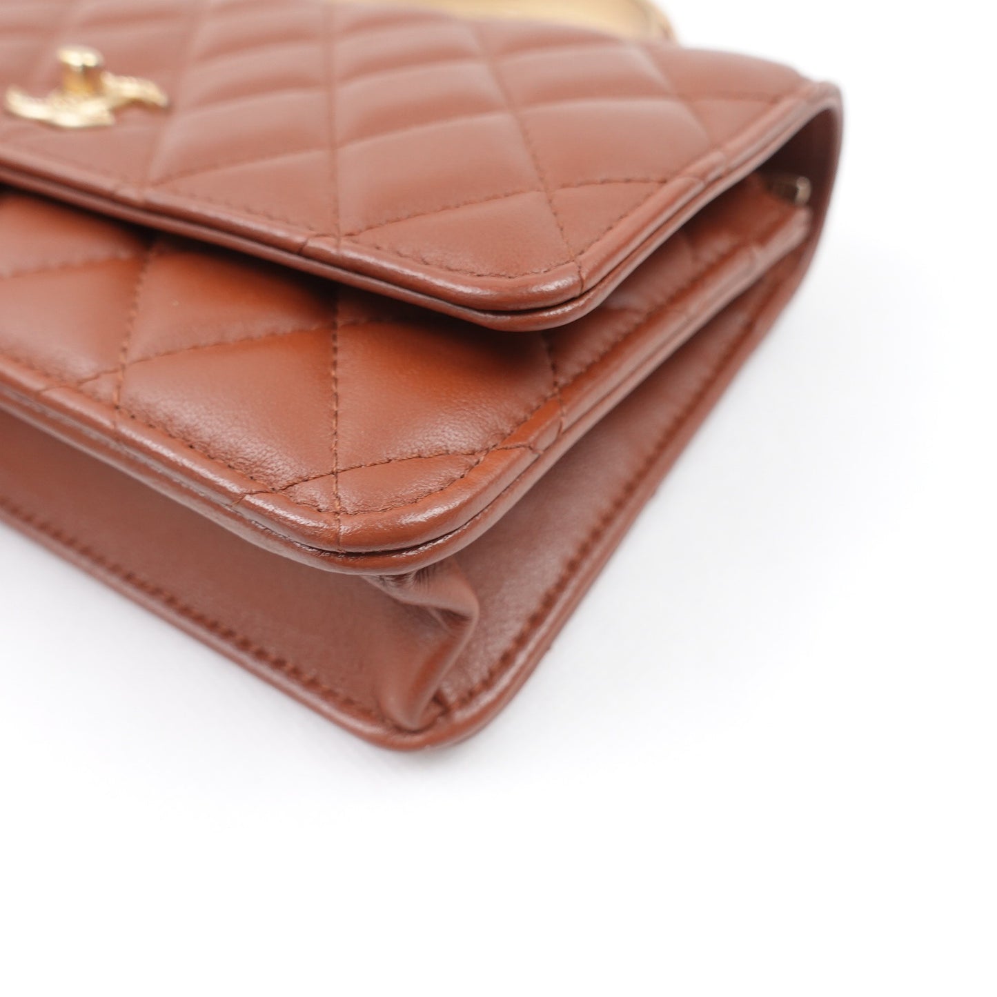 Pre-owned Chanel Brown Lambskin Shoulder Bag