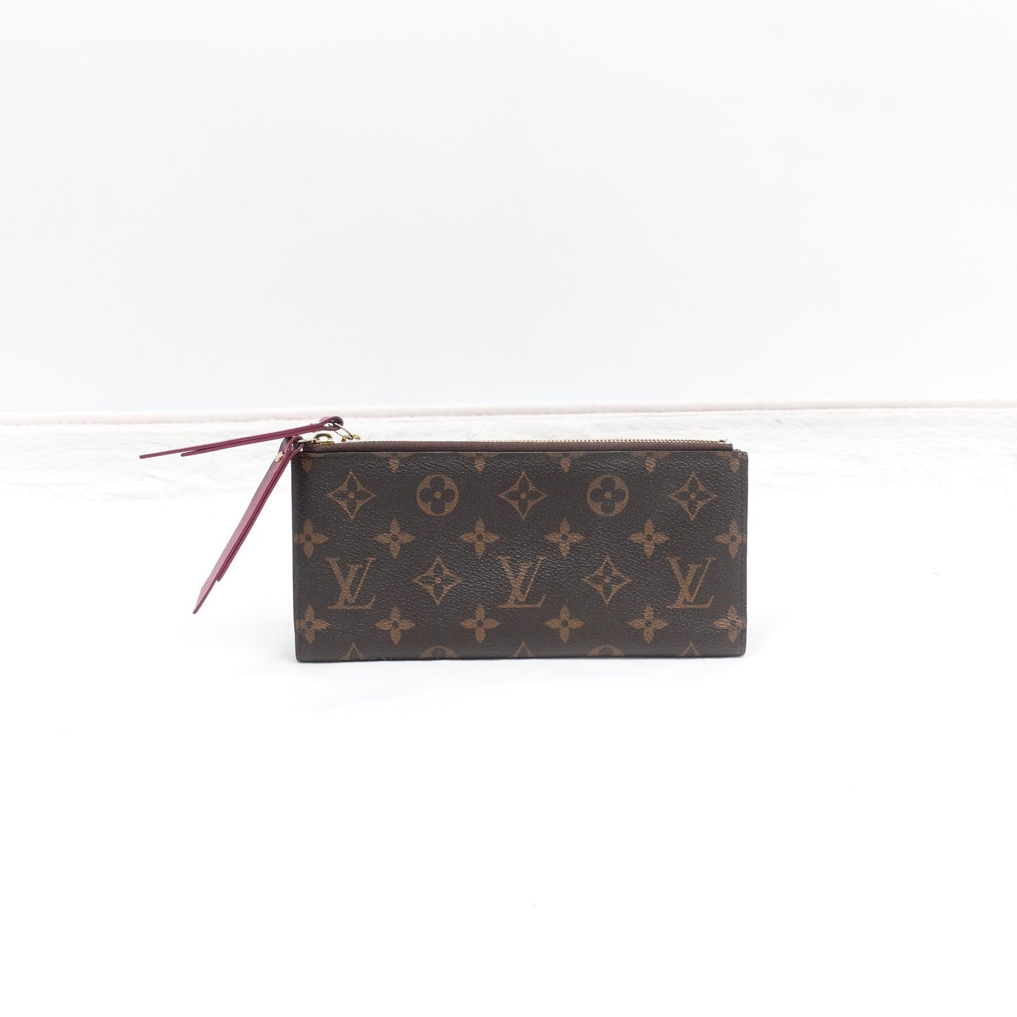 Pre-owned Louis Vuitton Adele Monogram Coated Canvas Long Wallet