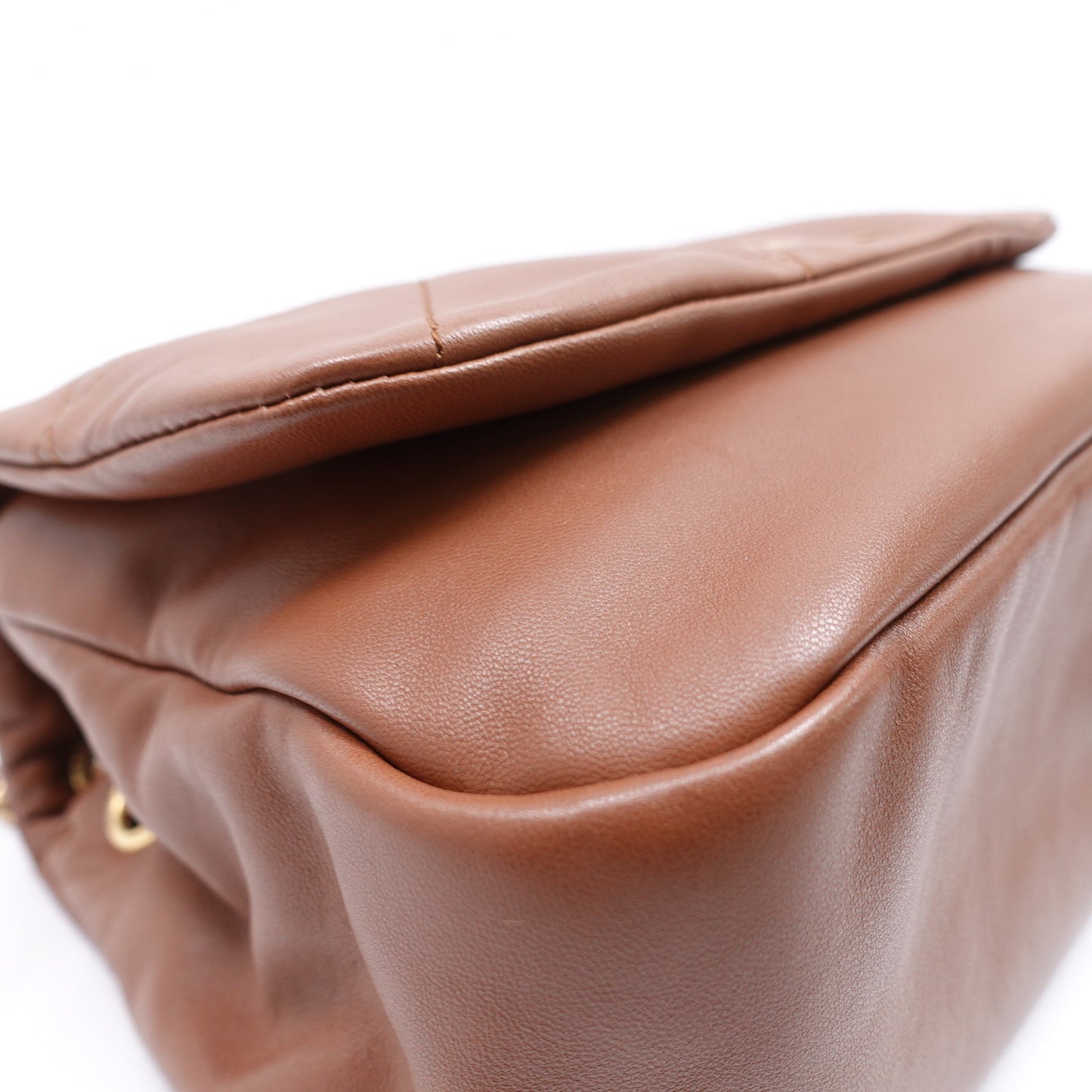 Pre-owned Saint Laurent Jamie Brown Lambskin Shoulder Bag T10305903