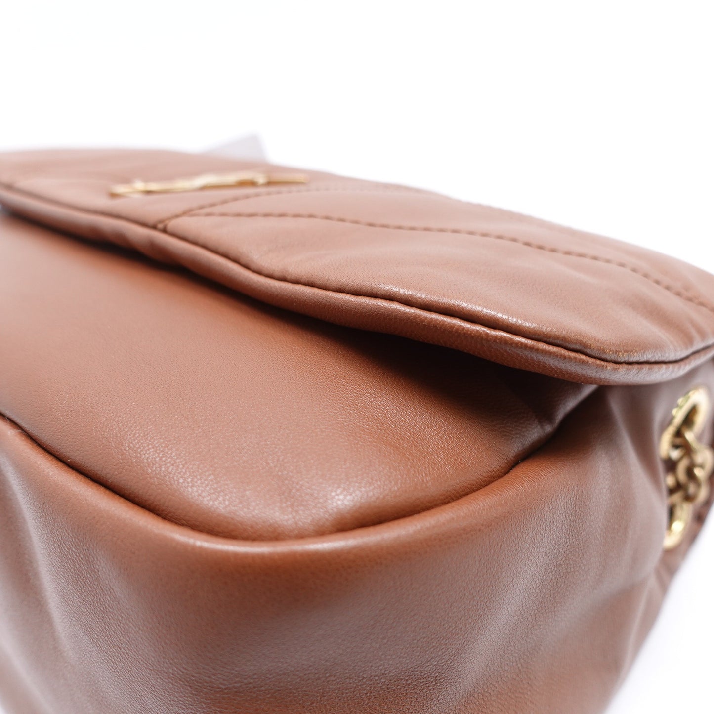 Pre-owned Saint Laurent Jamie Brown Lambskin Shoulder Bag T10305903