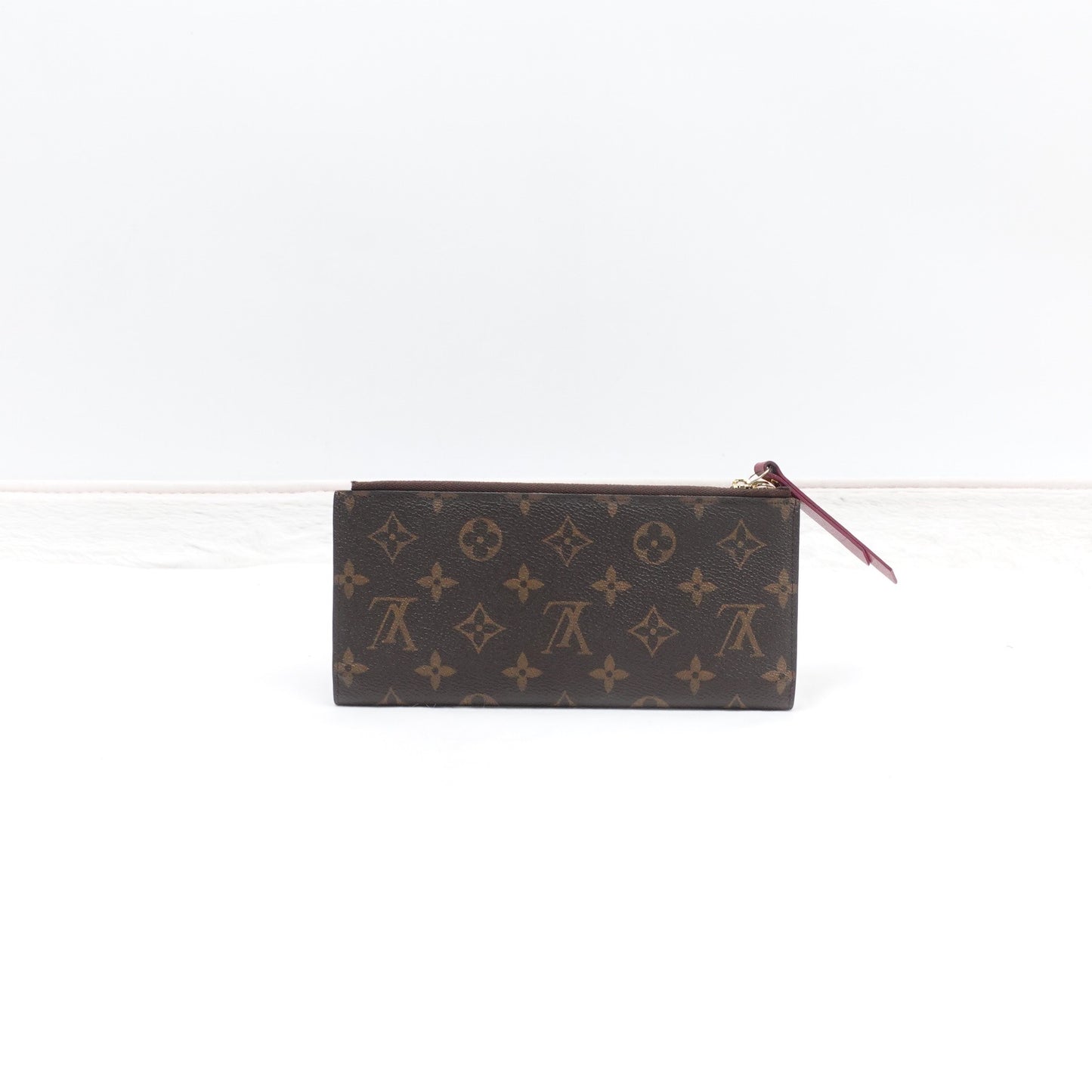 Pre-owned Louis Vuitton Adele Monogram Coated Canvas Long Wallet