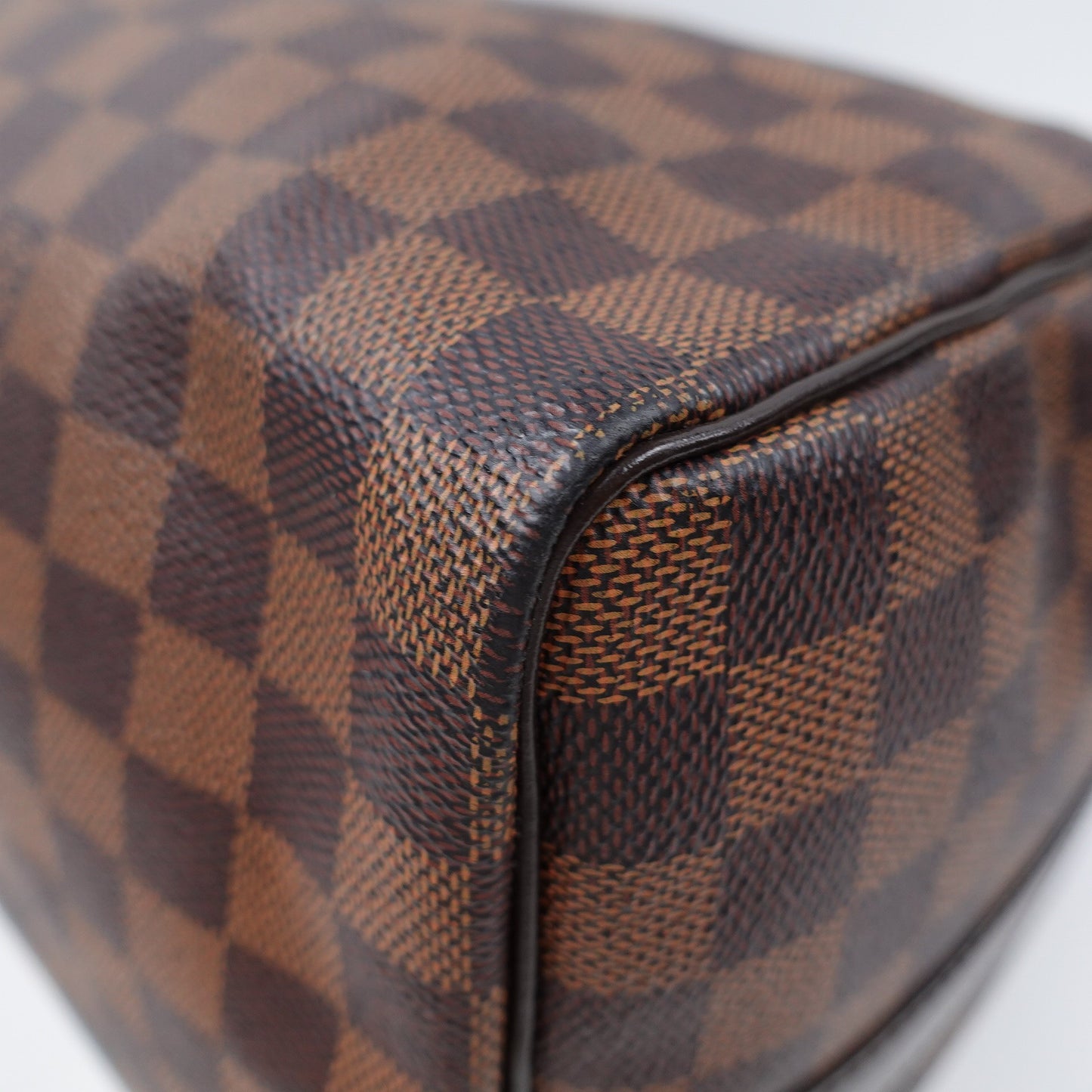 Pre-owned Louis Vuitton Speedy 35 Damier Ebene Coated Canvas Shoulder Bag