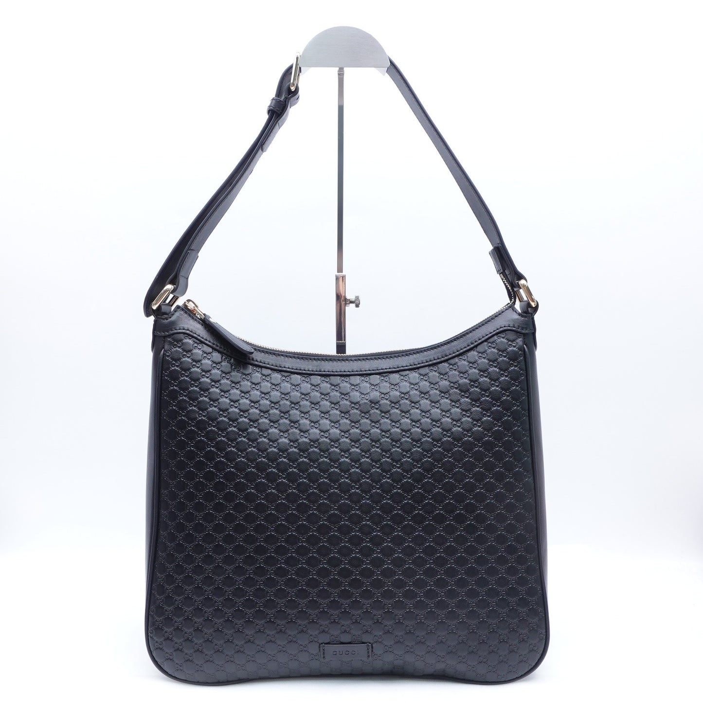 Pre-owned Gucci Black Calfskin Shoulder Bag T10317680