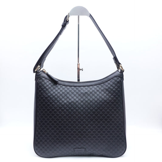 Pre-owned Gucci Black Calfskin Shoulder Bag T10317680
