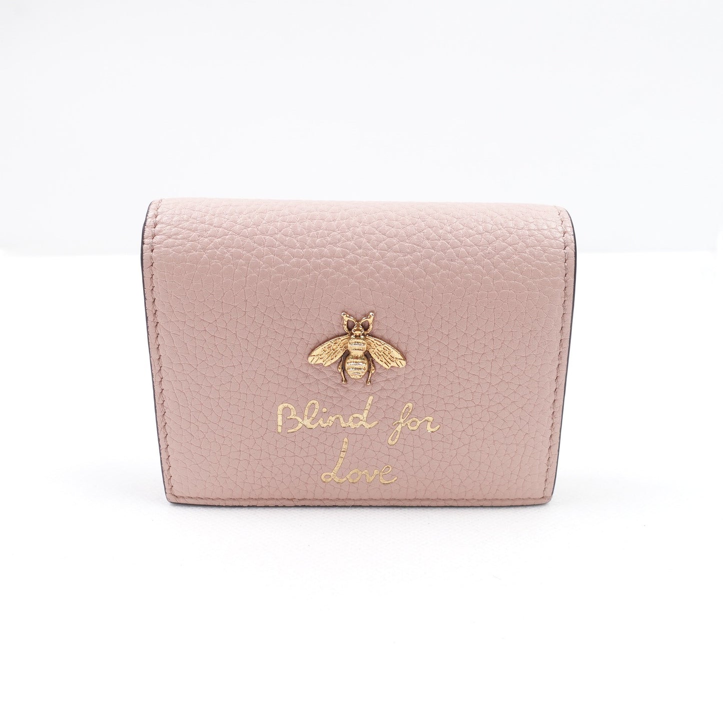 Pre-owned Gucci Animalier Pink Calfskin Wallet T10316592