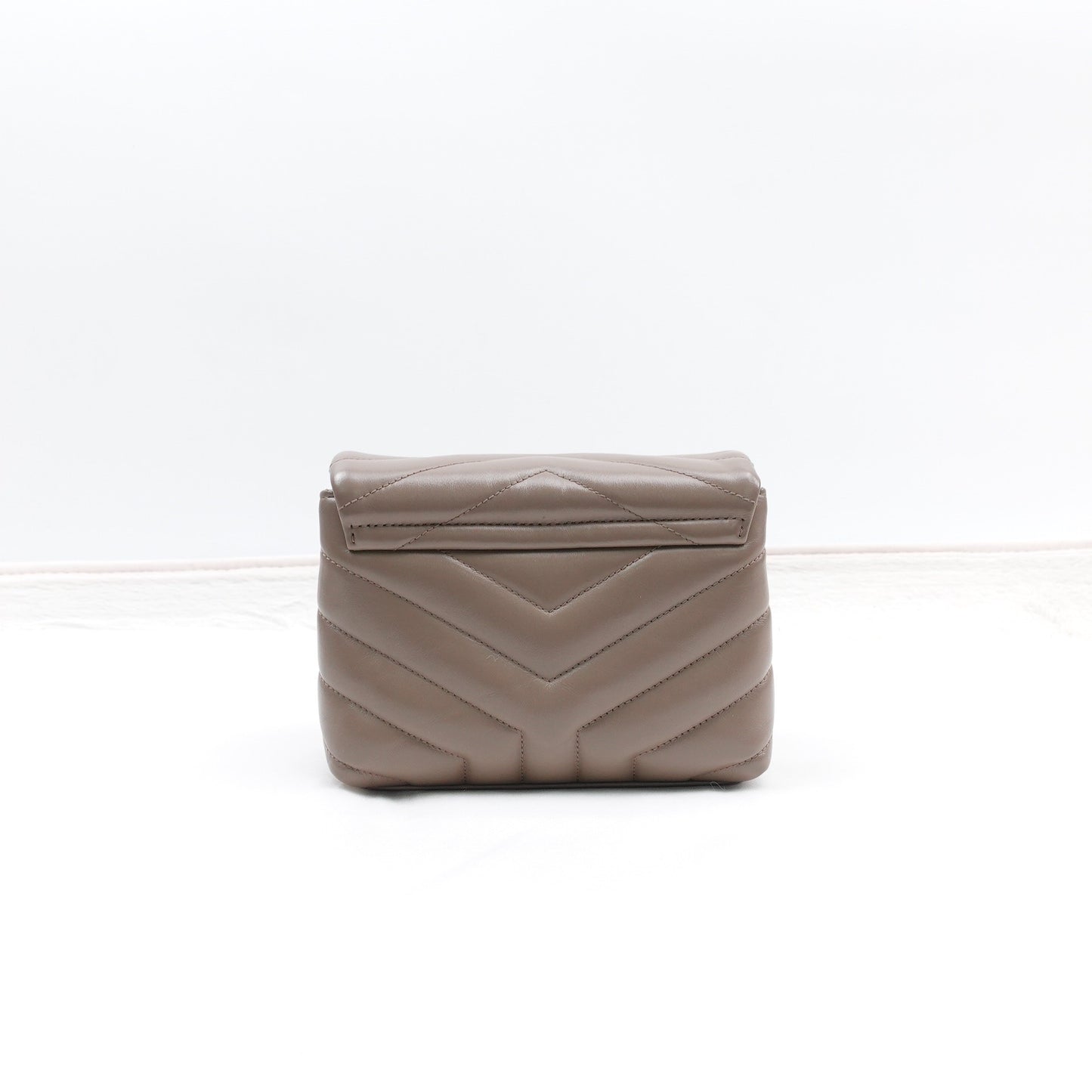 Pre-owned Saint Laurent Loulou Toy Milktea Calfskin Shoulder Bag