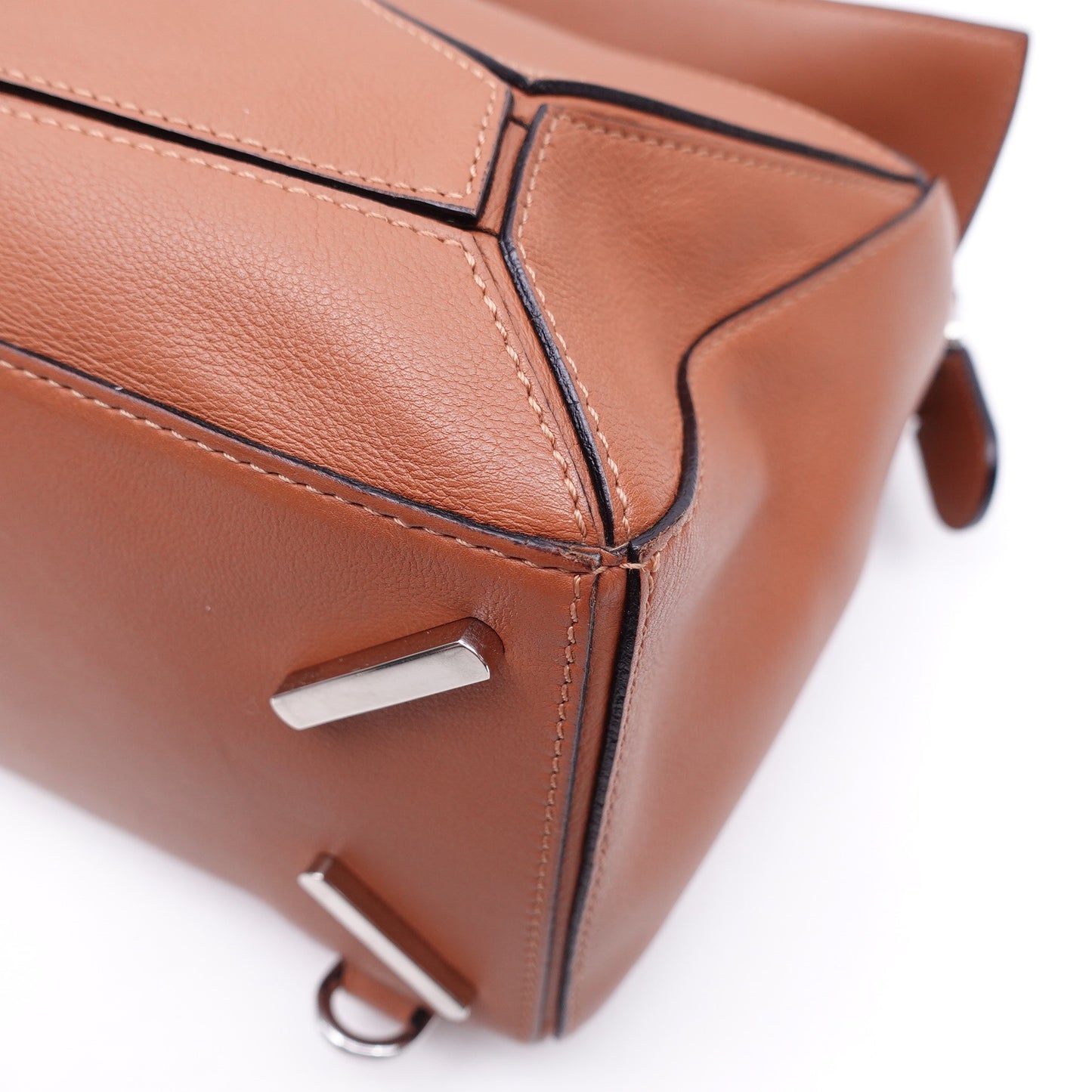 Pre-owned Loewe Puzzle Brown Calfskin Shoulder Bag