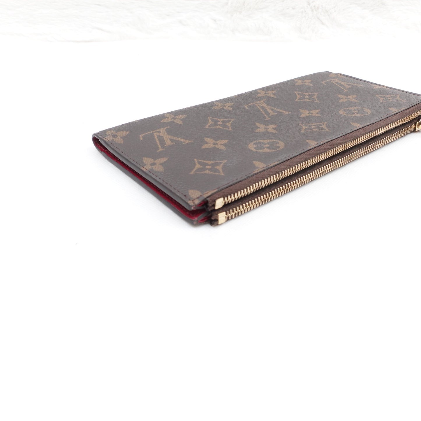 Pre-owned Louis Vuitton Adele Monogram Coated Canvas Long Wallet