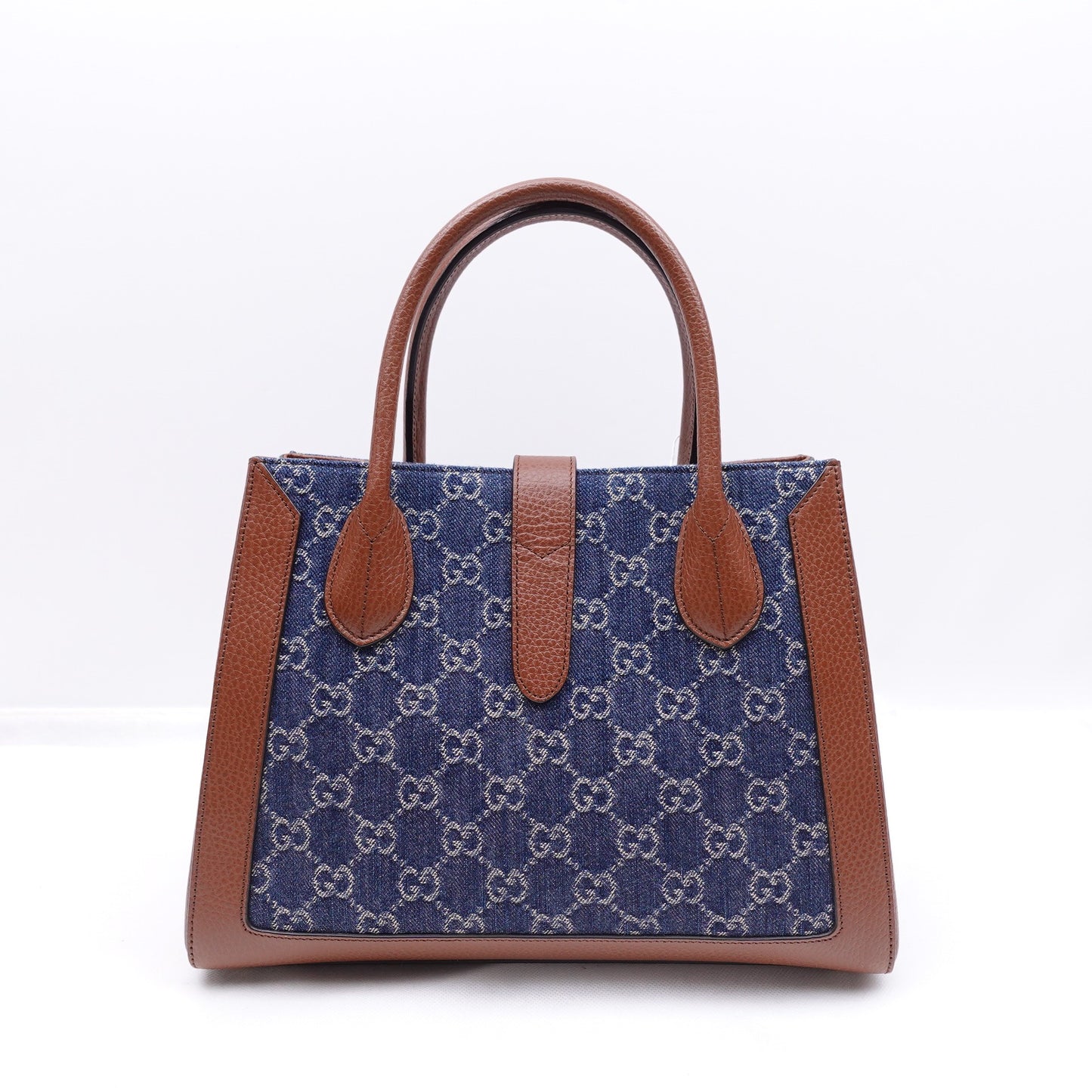 Pre-owned Gucci Jackie 1961 Blue Denim Shoulder Bag