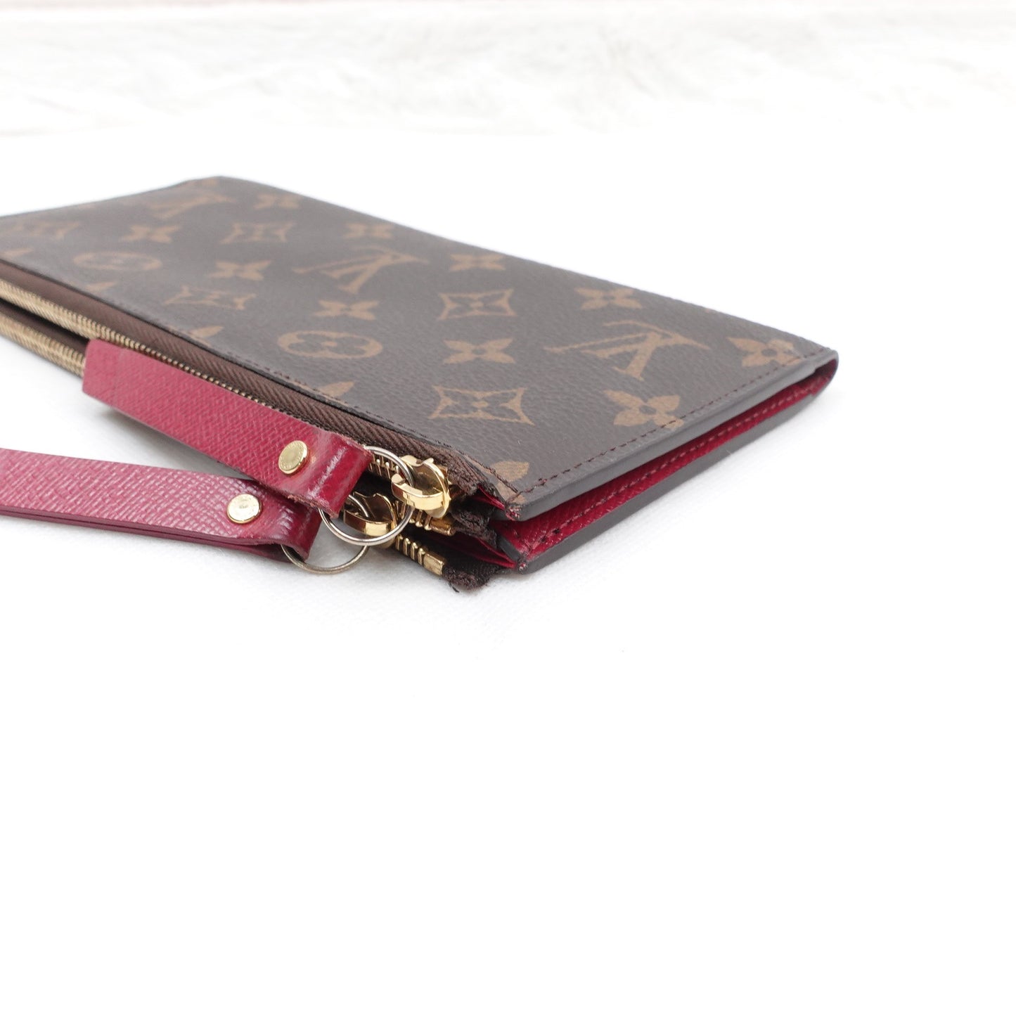 Pre-owned Louis Vuitton Adele Monogram Coated Canvas Long Wallet