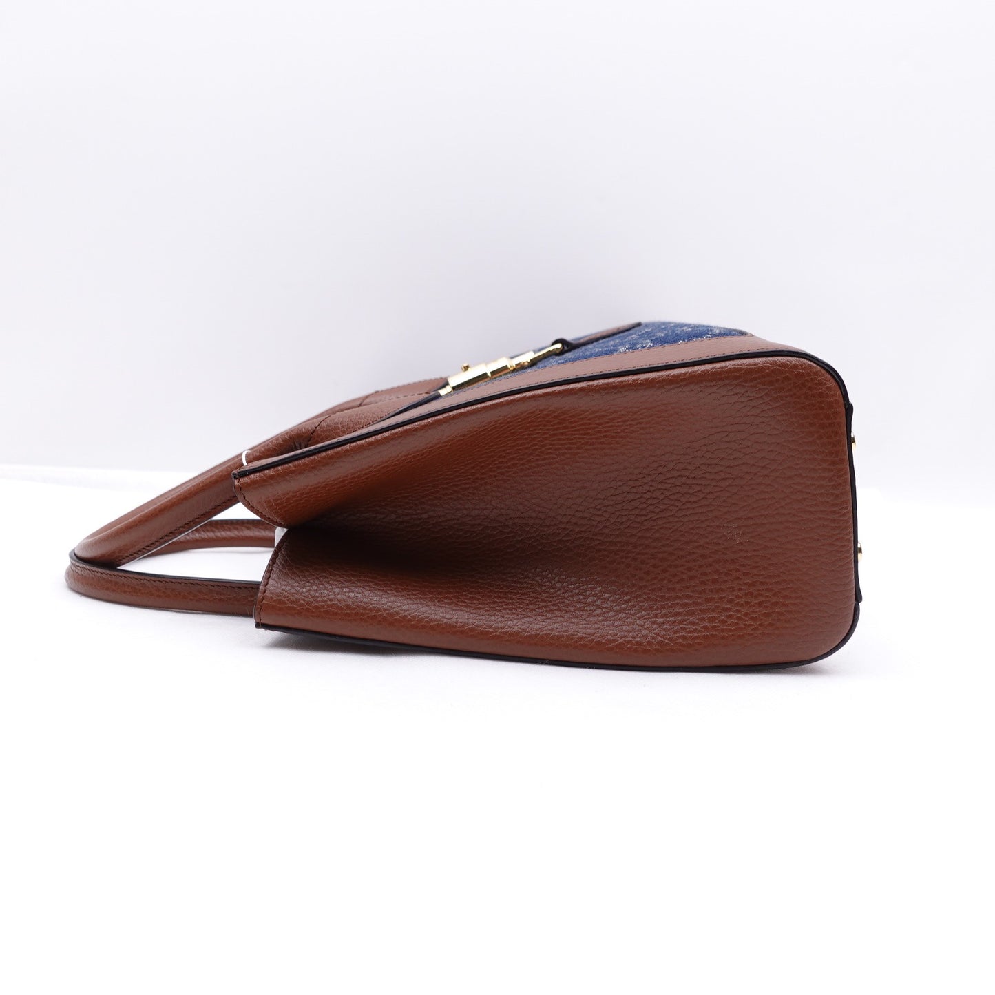 Pre-owned Gucci Jackie 1961 Blue Denim Shoulder Bag