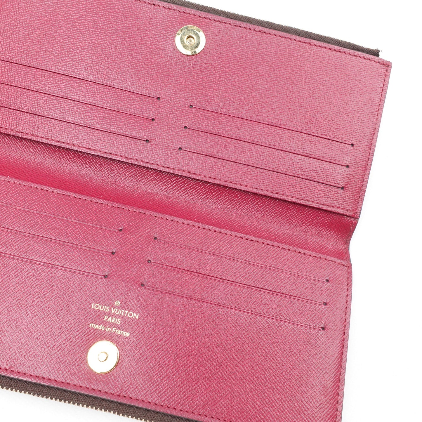 Pre-owned Louis Vuitton Adele Monogram Coated Canvas Long Wallet