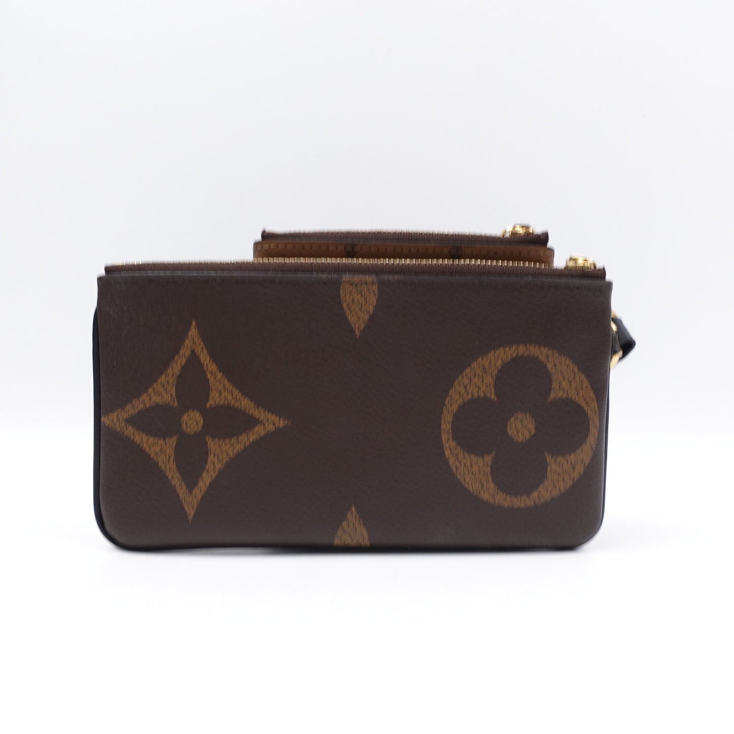 Pre-owned Louis Vuitton Trio Reverse Monogram Coated Canvas Clutch