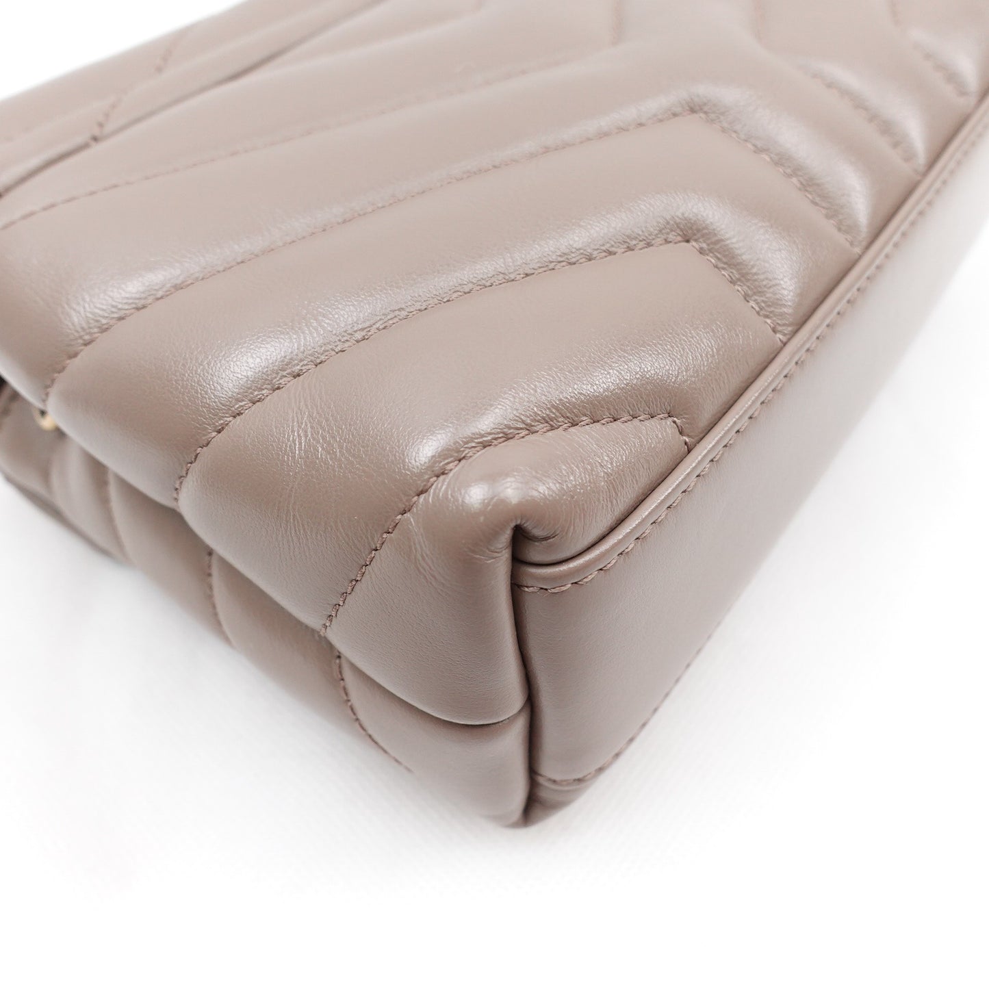 Pre-owned Saint Laurent Loulou Toy Milktea Calfskin Shoulder Bag