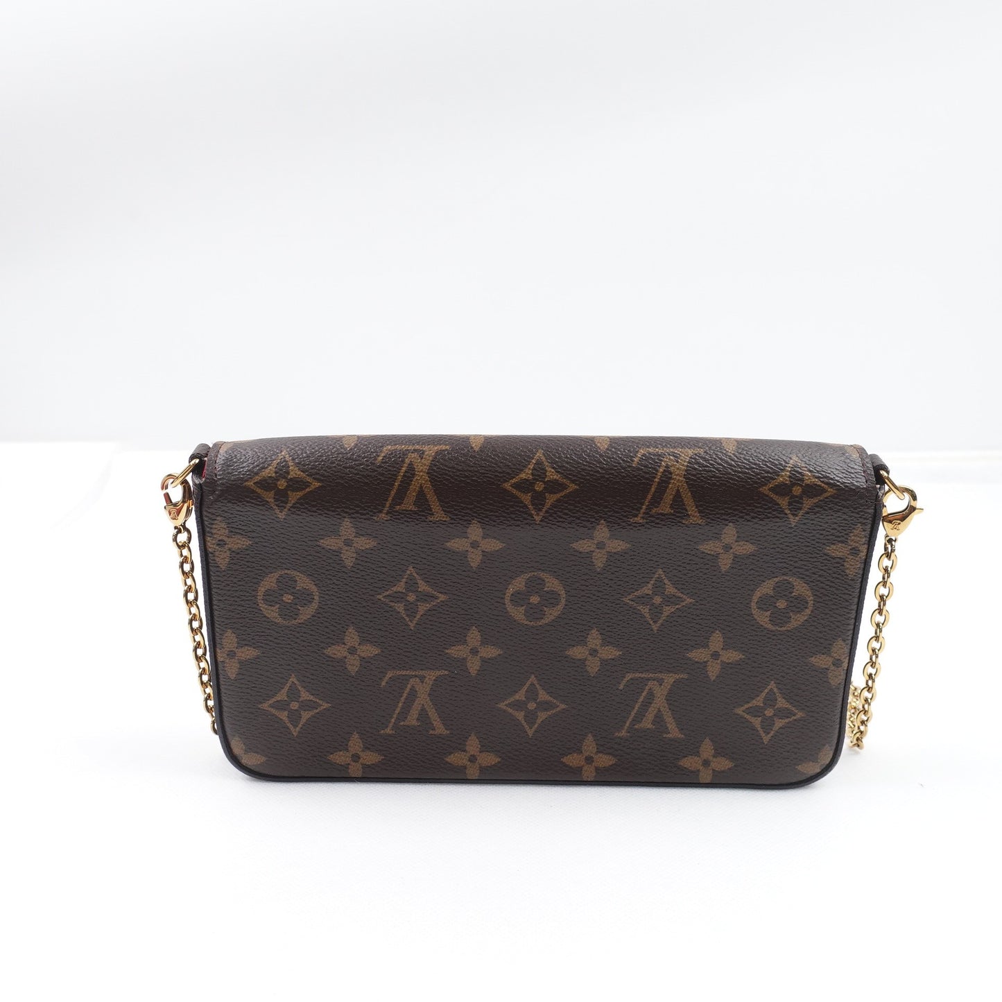 Pre-owned Louis Vuitton Pochette Felicie Monogram Coated Canvas Shoulder Bag T10317185