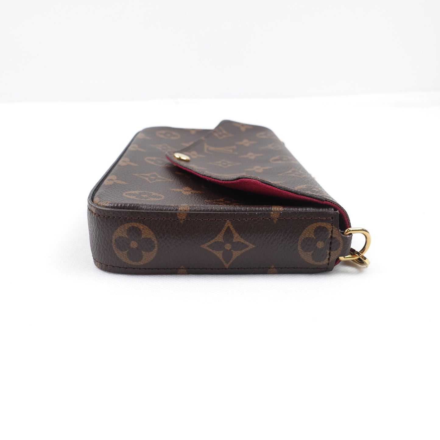 Pre-owned Louis Vuitton Pochette Felicie Monogram Coated Canvas Shoulder Bag T10317185