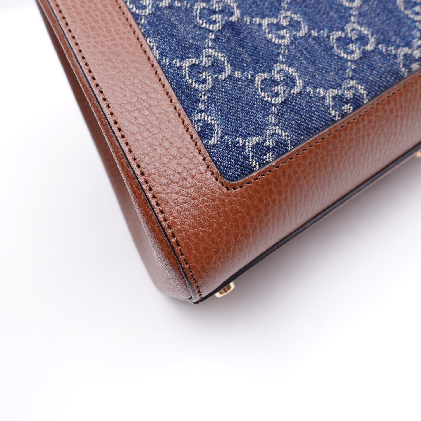 Pre-owned Gucci Jackie 1961 Blue Denim Shoulder Bag