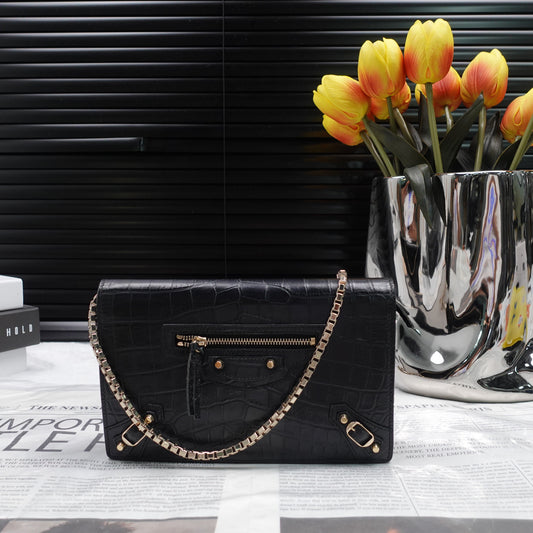 Pre-owned Balenciaga Woc Black Calfskin Shoulder Bag