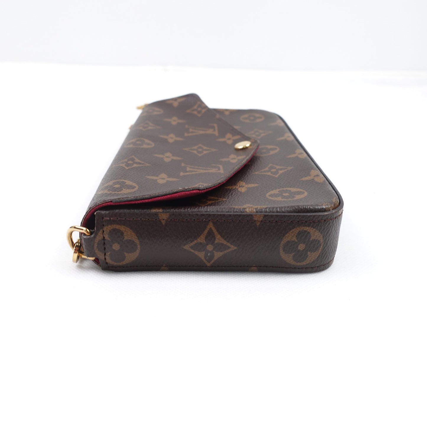 Pre-owned Louis Vuitton Pochette Felicie Monogram Coated Canvas Shoulder Bag T10317185