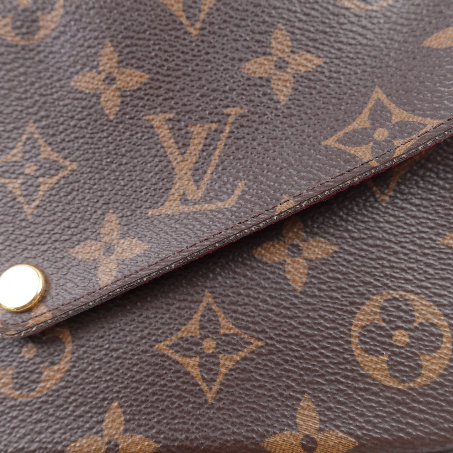 Pre-owned Louis Vuitton Pochette Felicie Monogram Coated Canvas Shoulder Bag T10317185