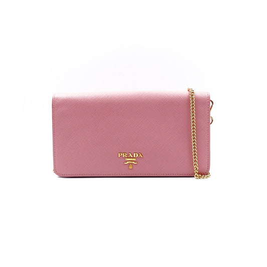 Pre-owned Prada Pink Calfskin Shoulder Bag