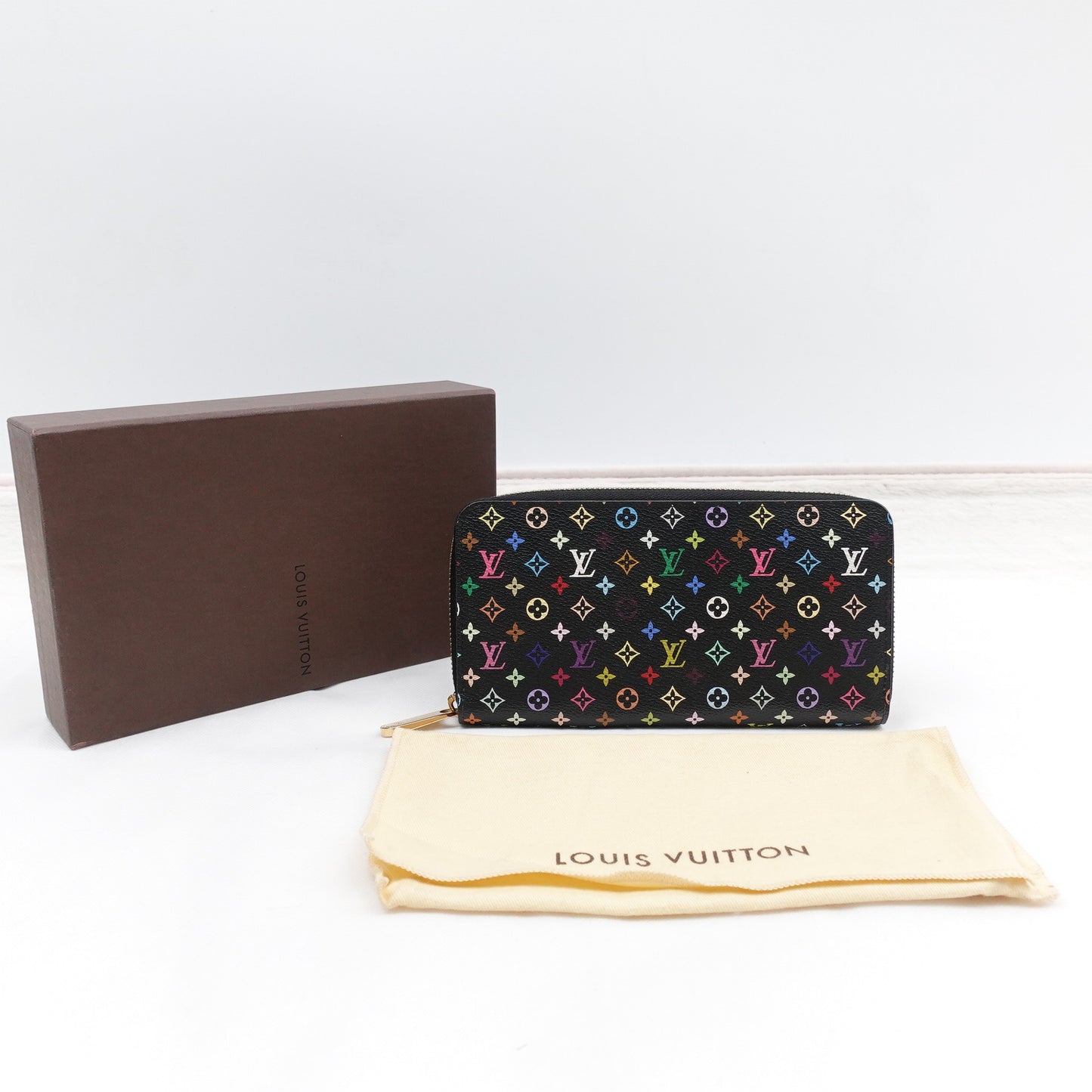 Pre-owned Louis Vuitton Insolite Multi Black Coated Canvas Long Wallet