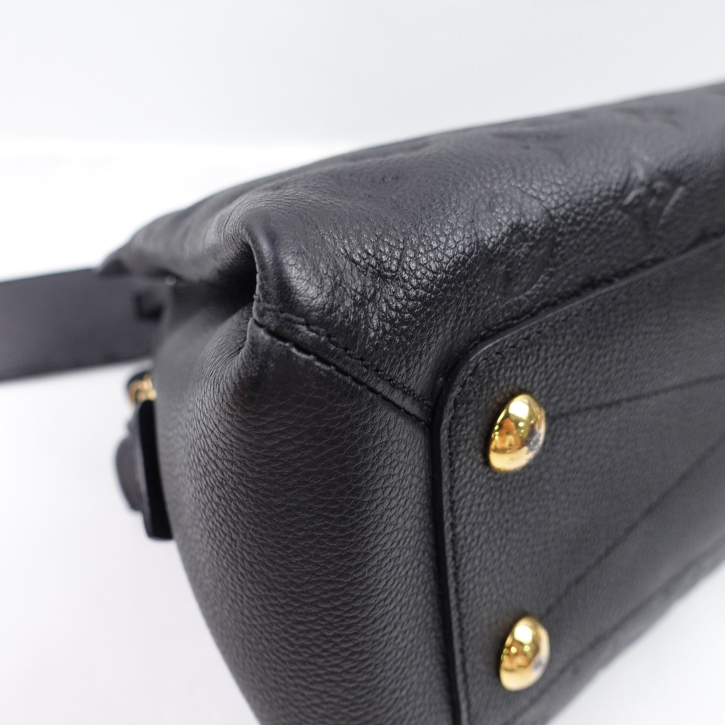 Pre-owned Louis Vuitton Vosges MM Black Calfskin Shoulder Bag